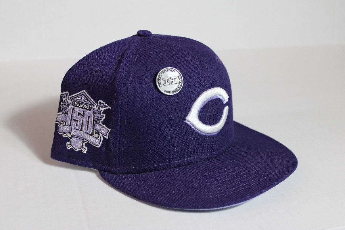 New Era Hat Club Lavender Pack Cincinnati Reds Hat Size ONE SIZE - 1 Thumbnail