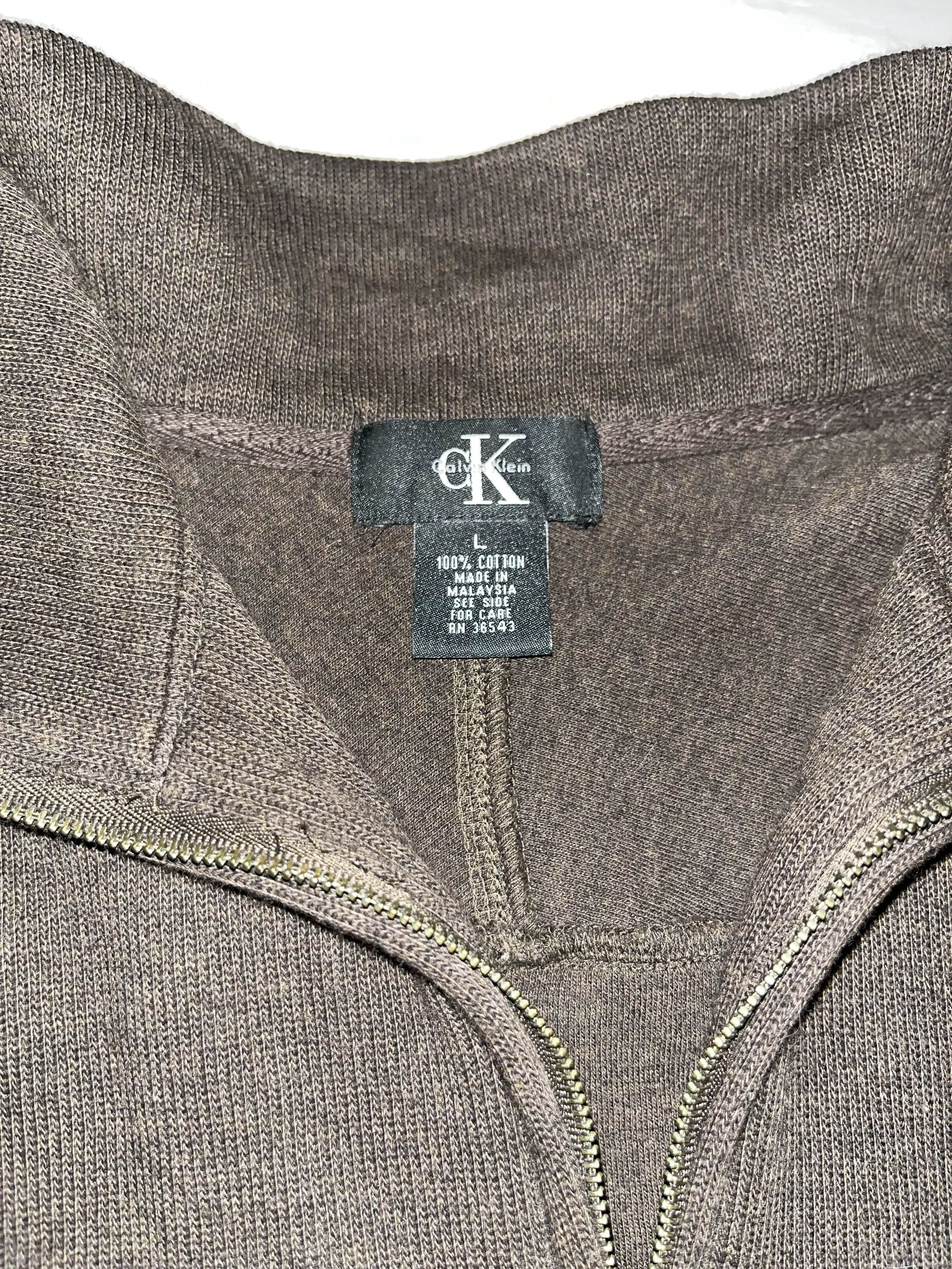 Calvin Klein Calvin Klein Brown Quarter Zip Size US L / EU 52-54 / 3 - 4 Thumbnail