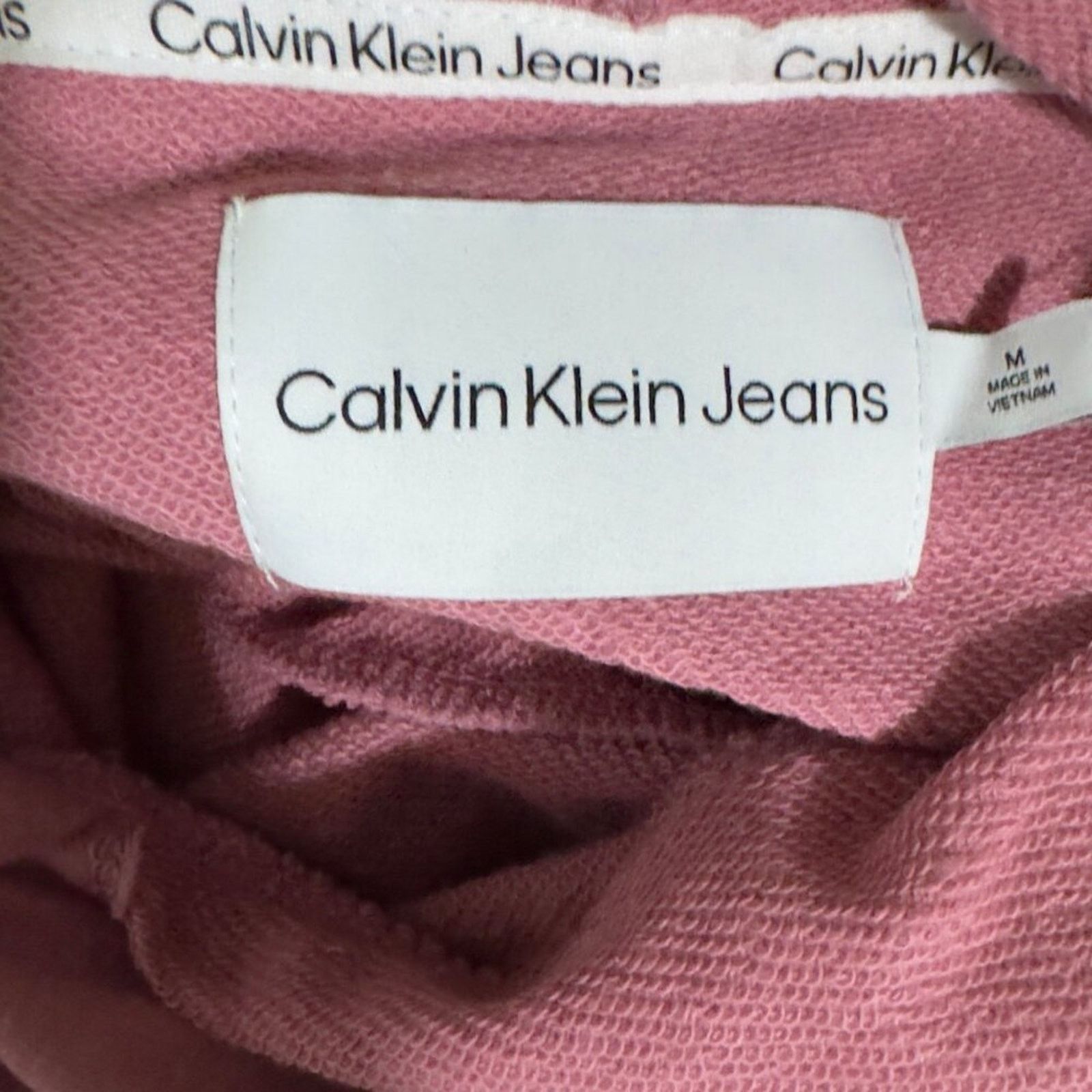 Calvin Klein Calvin Klein Jeans Cropped Hoodie Medium Sweatshirt Pink NWT Size M / US 6-8 / IT 42-44 - 3 Thumbnail