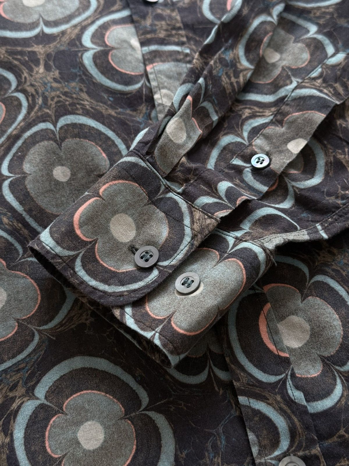 Dries Van Noten Dries Van Noten Floral Print Button Up Shirt Size US M / EU 48-50 / 2 - 9 Thumbnail