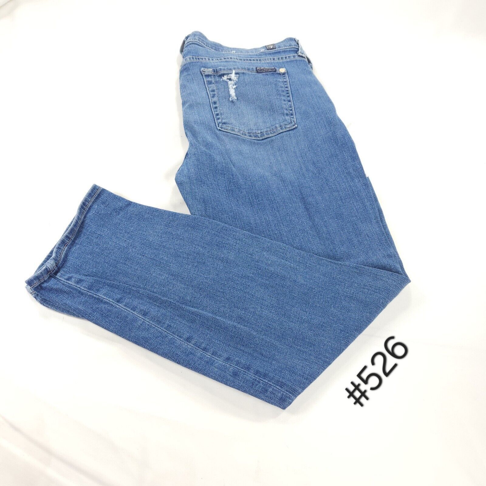 7 For All Mankind 7 For All Mankind Button Fly Jeans Womens Size 30 Blue Size 34" / US 12 / IT 48 - 1 Thumbnail