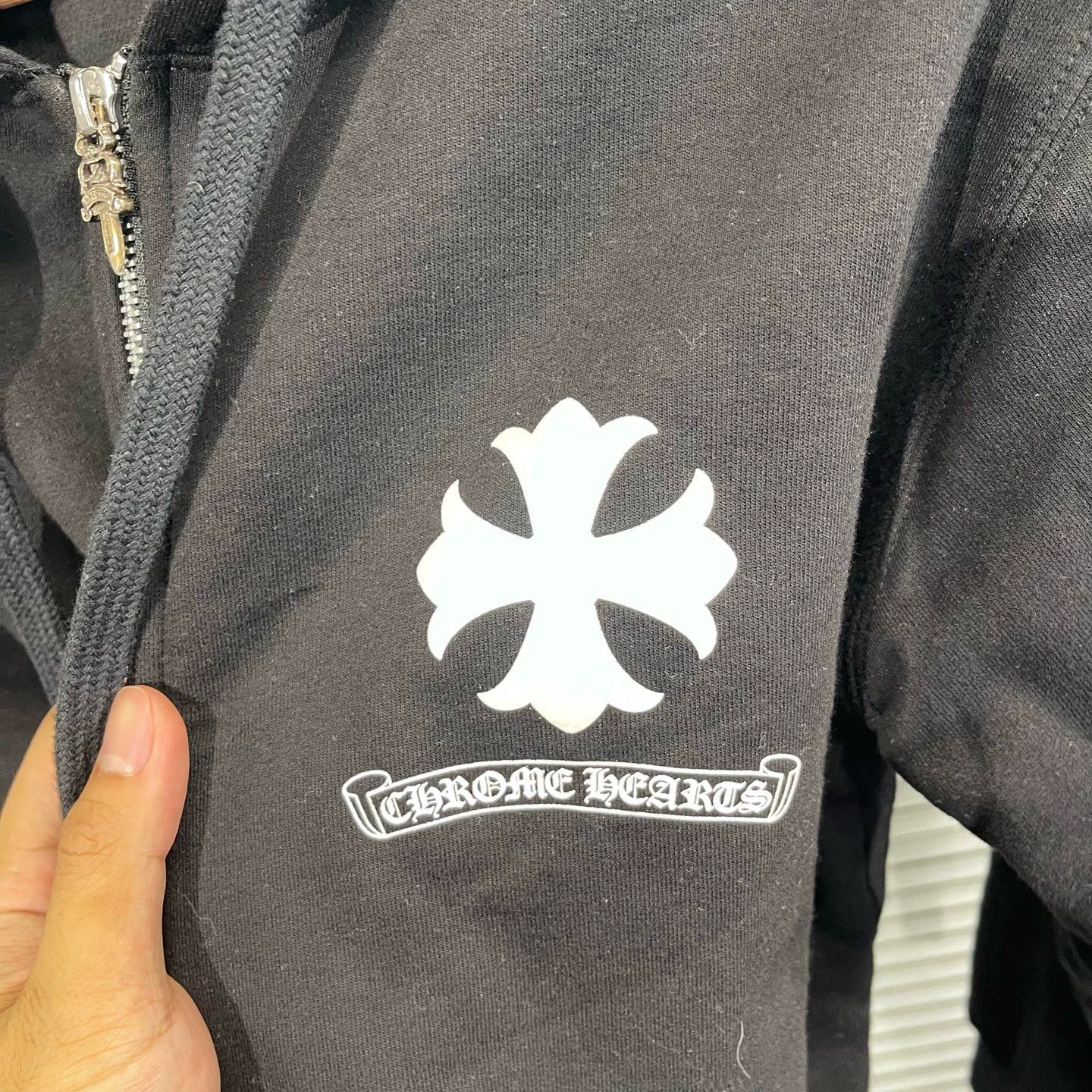 Chrome Hearts CH Back Cross Snowflake All-Over Print Zip Jacket S 99New Size US L / EU 52-54 / 3 - 4 Thumbnail
