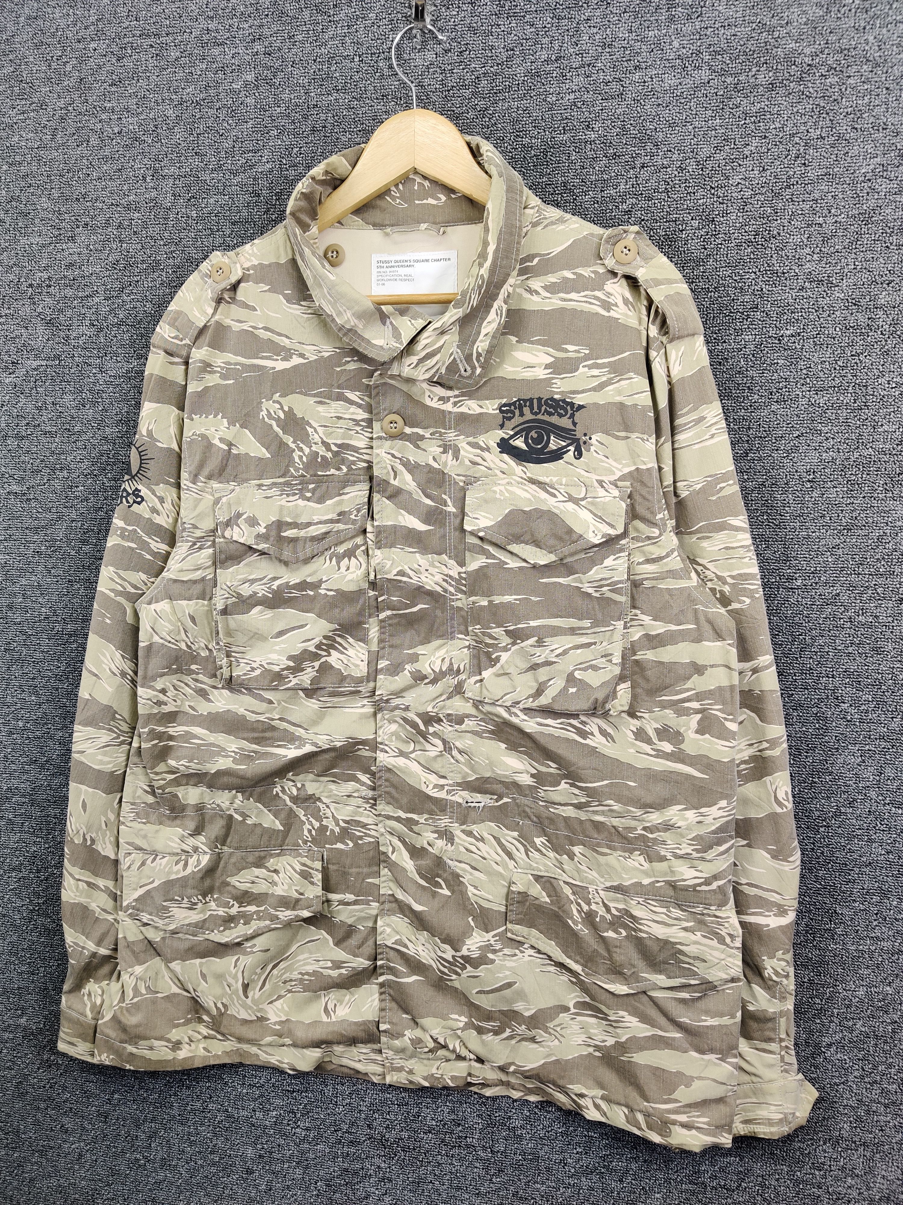 Stussy Vintage Stussy Queen's Square Chapter Camou Jacket Size US L / EU 52-54 / 3 - 4 Thumbnail