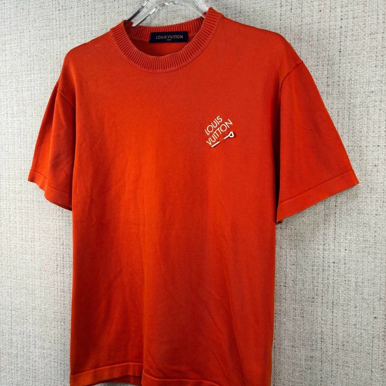 Louis Vuitton Louis Vuitton Pin-embroidered logo knit short sleeve Size US M / EU 48-50 / 2 - 2 Thumbnail