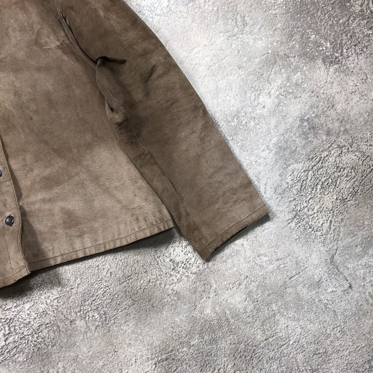 Japanese Brand VINTAGE Y2K SUEDE JACKET JAPAN CASUAL STREETWEAR 90s Size L / US 10 / IT 46 - 6 Thumbnail