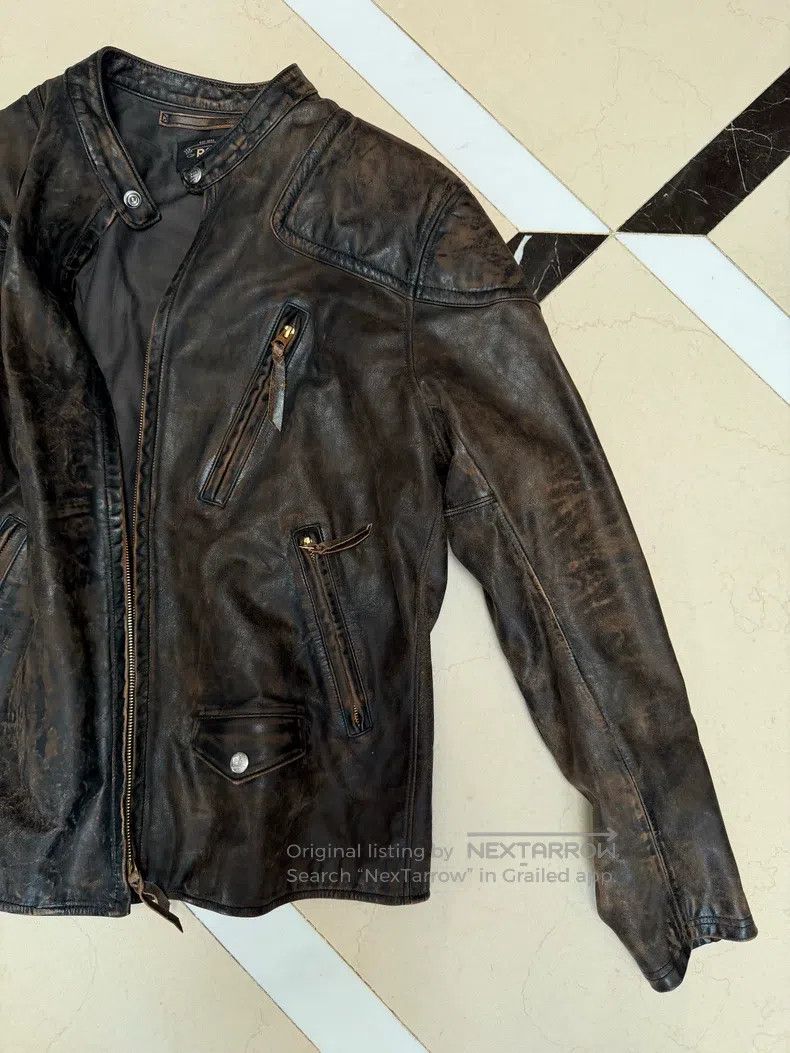 RRL Ralph Lauren RRL Ralph Lauren Leather Jacket Size US XL / EU 56 / 4 - 2 Thumbnail