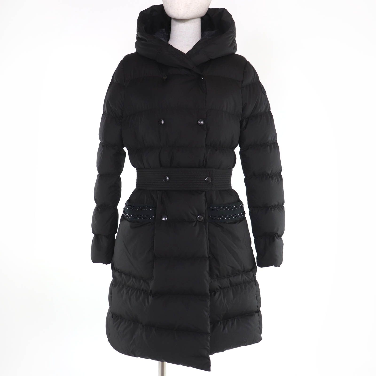 Moncler Moncler Moncler Aubigny Polyester Down Coat Textile Outerwear DUTY FREE for USA Size ONE SIZE - 1 Thumbnail
