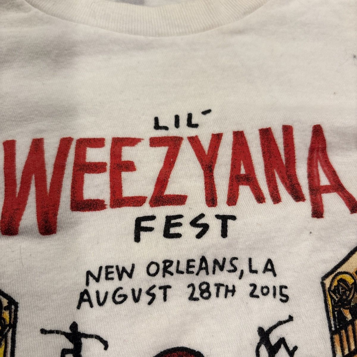 Tultex Lil Weezyana Fest 2015 Inaugural Event Lil Wayne Rap T Sz M Size US M / EU 48-50 / 2 - 2 Thumbnail