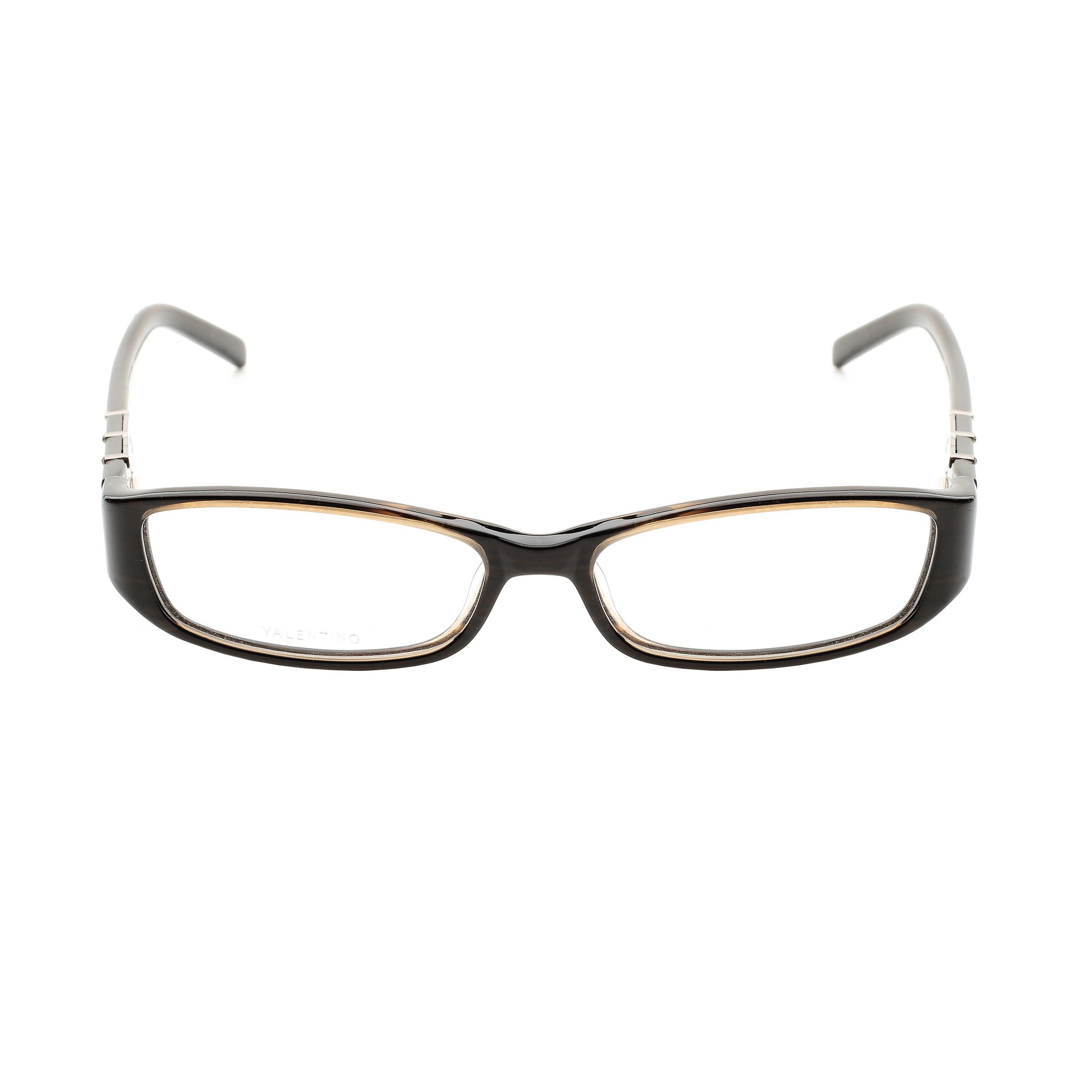 Valentino Valentino '90s Brown Crystals Plastic Glasses Size ONE SIZE - 3 Thumbnail