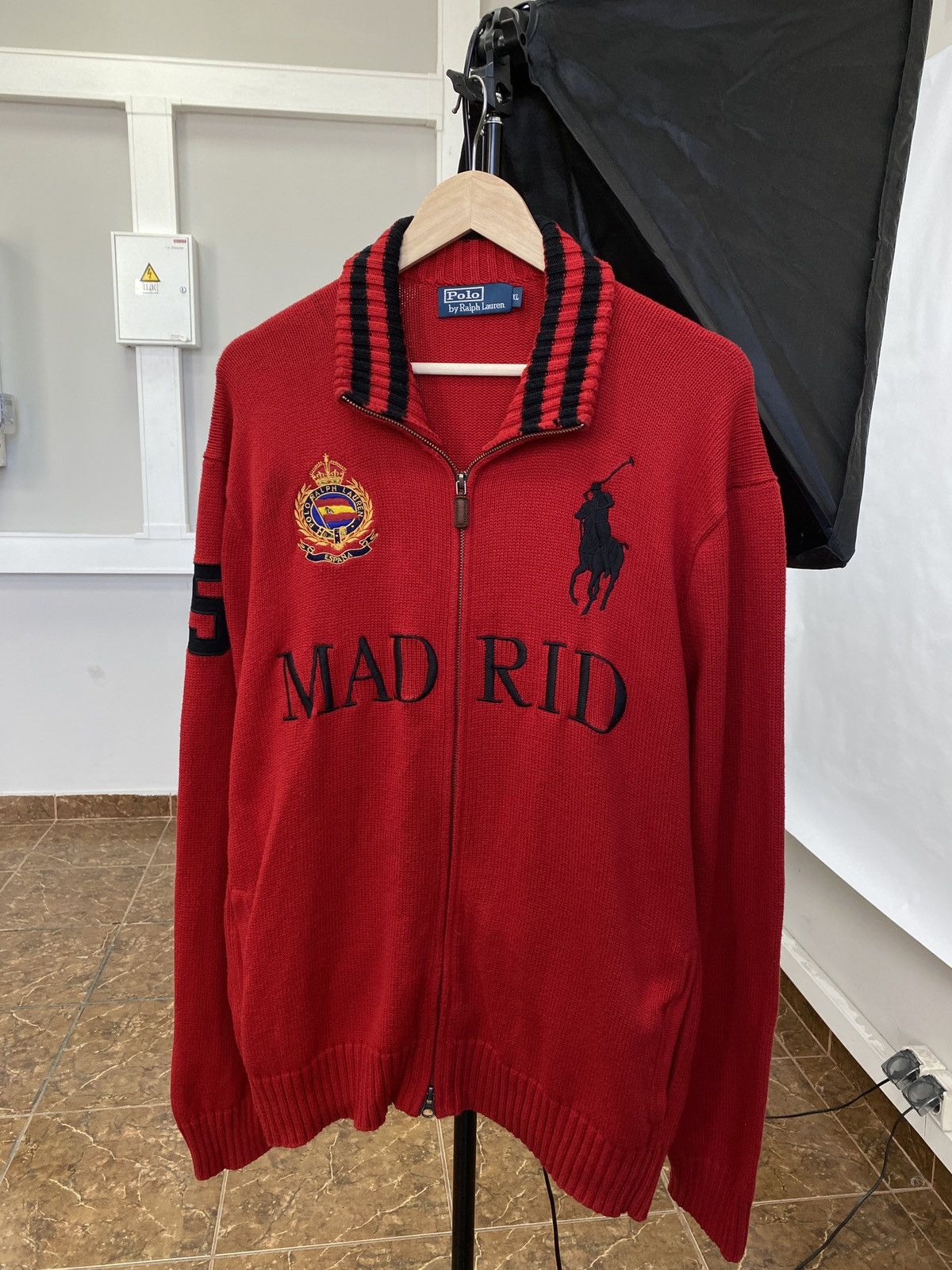 Vintage RALPH LAUREN RUGBY shops handknit zip