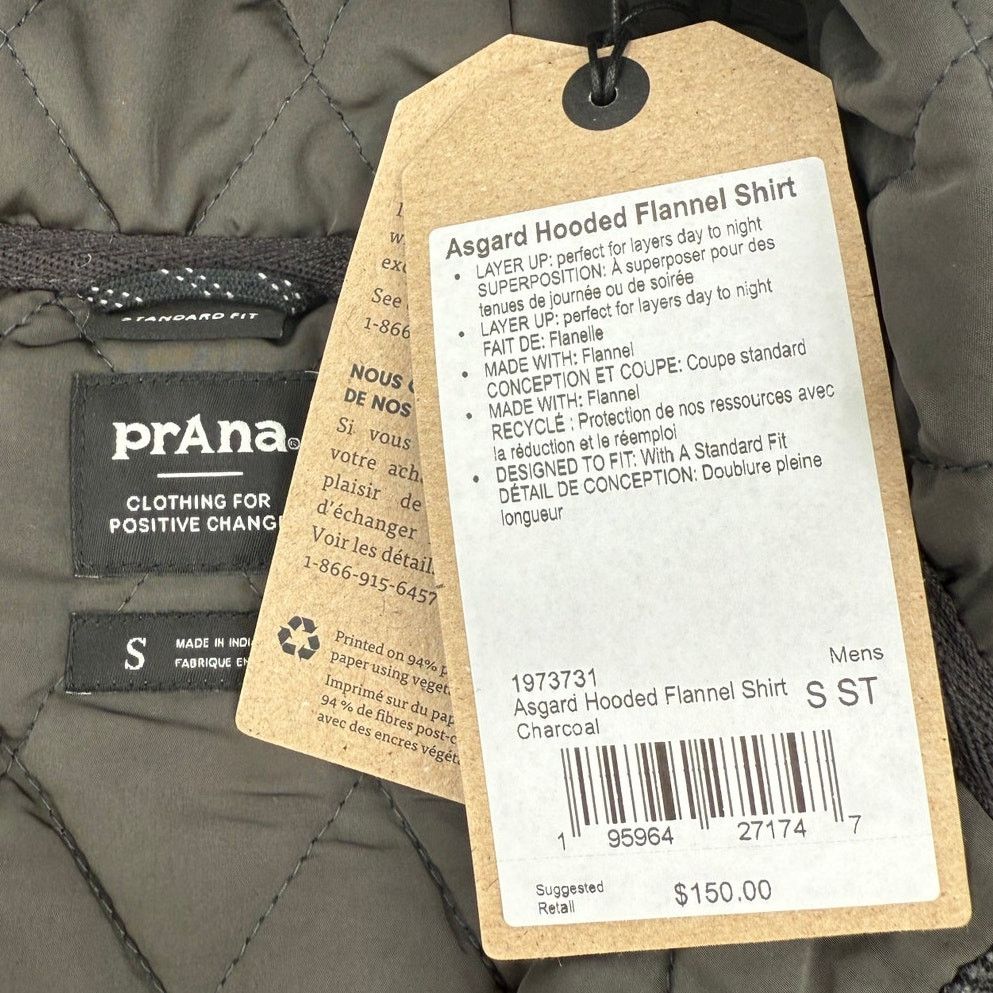 Prana NWT prAna Asgard Hooded Flannel Plaid Button Shacket/Jacket Size US S / EU 44-46 / 1 - 6 Thumbnail