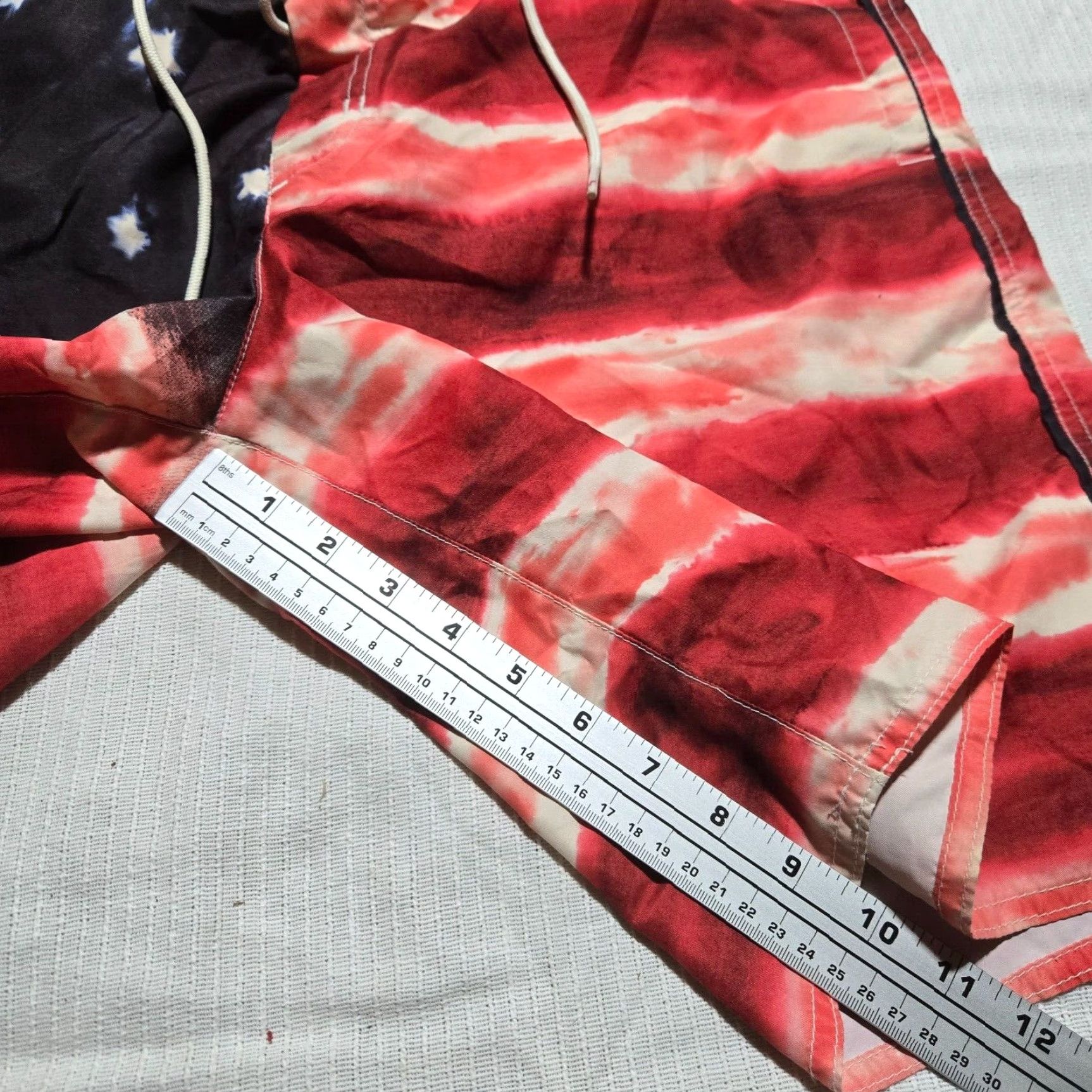 American Eagle Outfitters American Eagle Outfitters USA Flag Swim Trunks Adult Men's L Large Multicolor Polyester Trunks Bottom L Regular Men Size US 33 - 6 Thumbnail