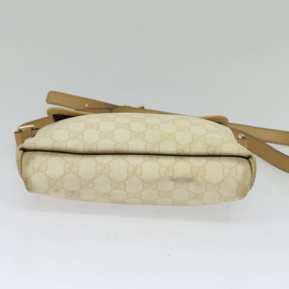 Gucci GUCCI GG Supreme Shoulder Bag Pvc White Gold Size ONE SIZE - 9 Thumbnail