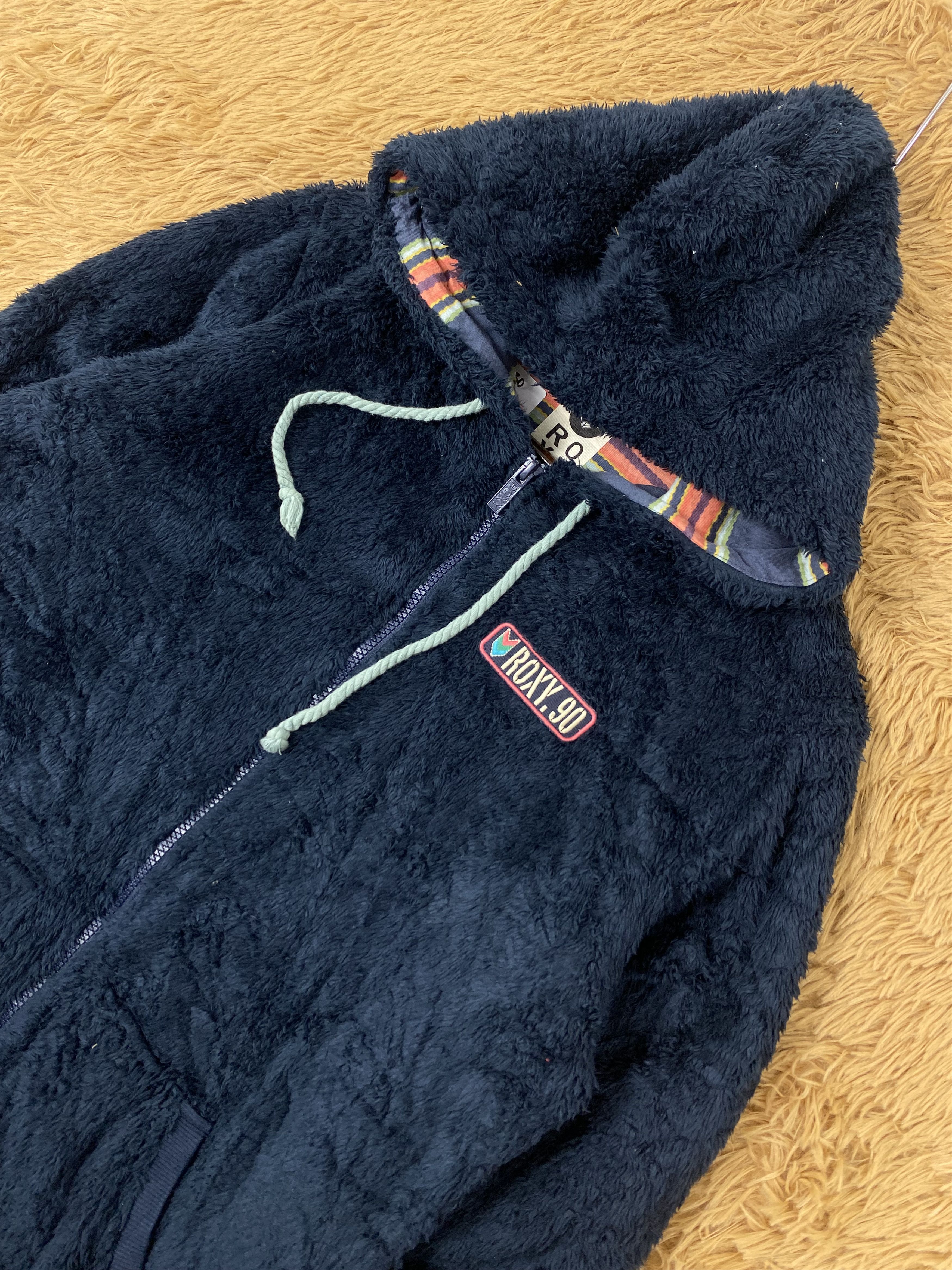 Vintage Vintage Roxy Hoodie Fleece Jacket Size L / US 10 / IT 46 - 2 Thumbnail