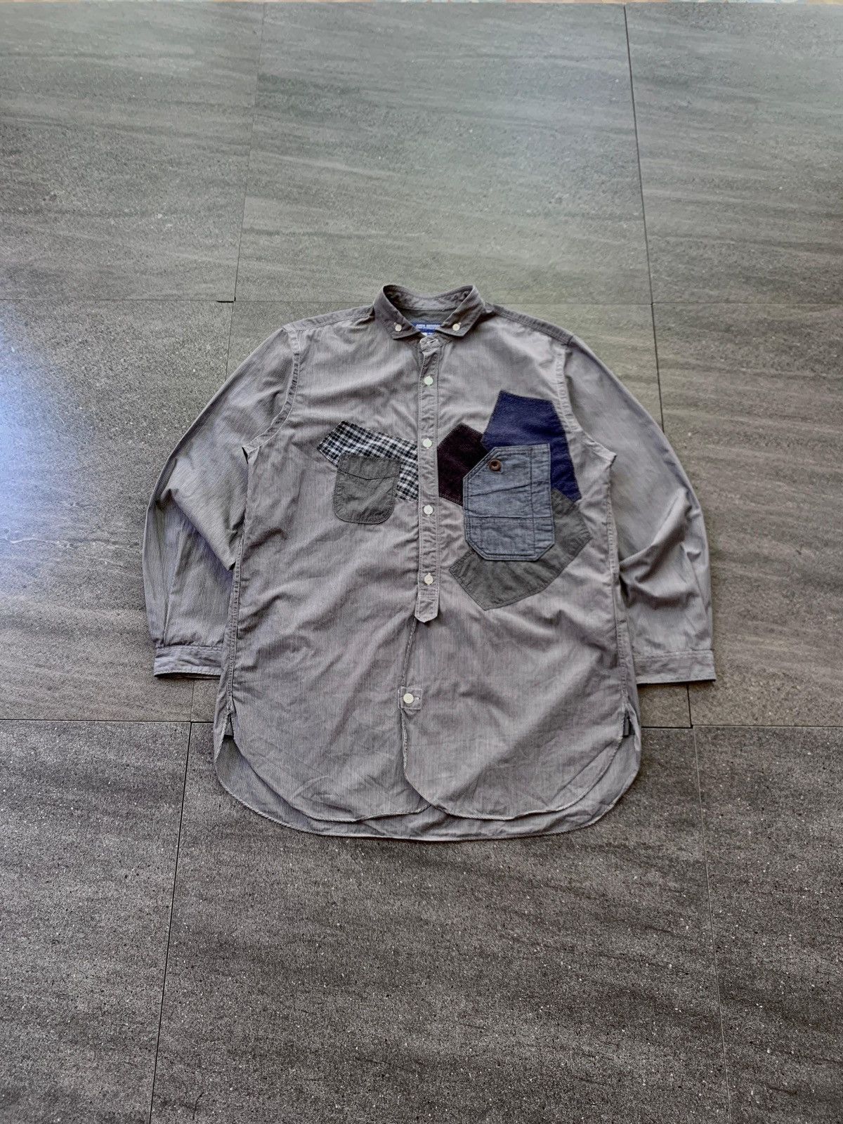 Junya Watanabe FREE TAX! Multi Fabric Patchwork Ls Shirt Size US S / EU 44-46 / 1 - 1 Thumbnail