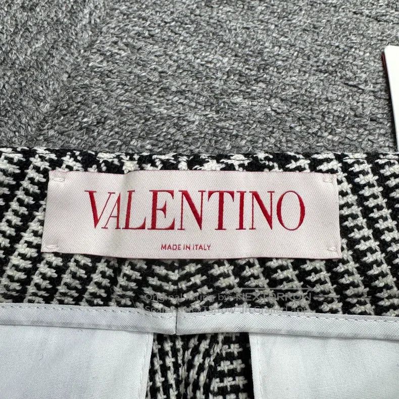 Valentino Valentino Houndstooth wool slacks Size 28" / US 6 / IT 42 - 2 Thumbnail