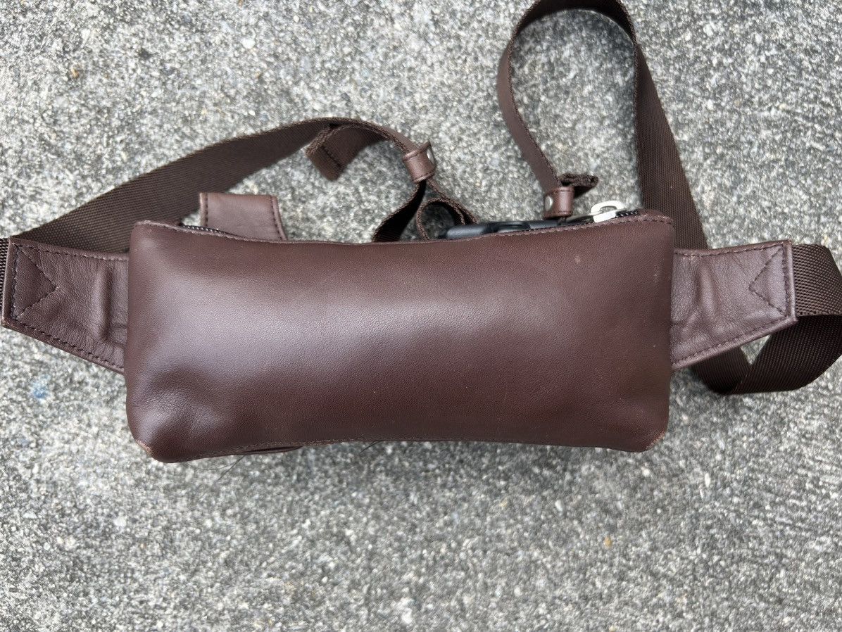 Leather VTG RONSON L.V.ARONSON Patina Brown Leather Mini Pouch Bag Size ONE SIZE - 12 Thumbnail