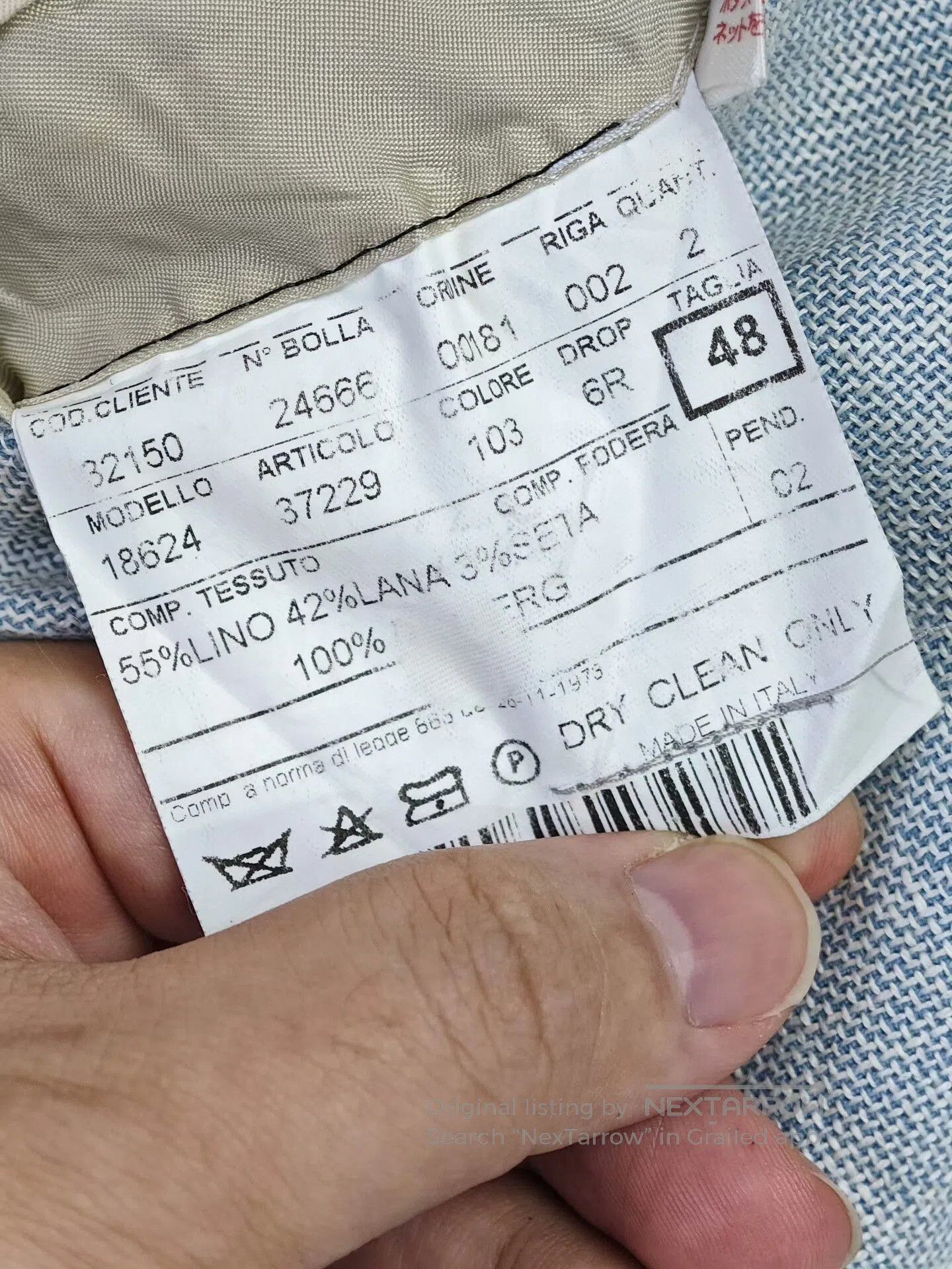 Calugi e Gianelli Italian Linen Wool Blend Sport Coat. Size US M / EU 48-50 / 2 - 9 Thumbnail