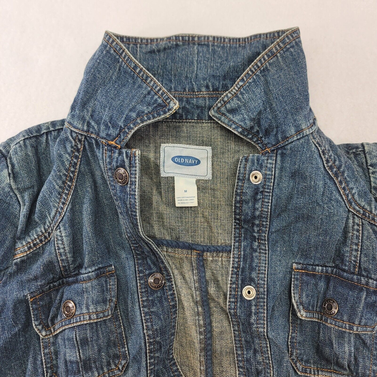 Old Navy Old Navy Button Up Denime Jacket Womens Size Medium M Blue Size M / US 6-8 / IT 42-44 - 1 Thumbnail