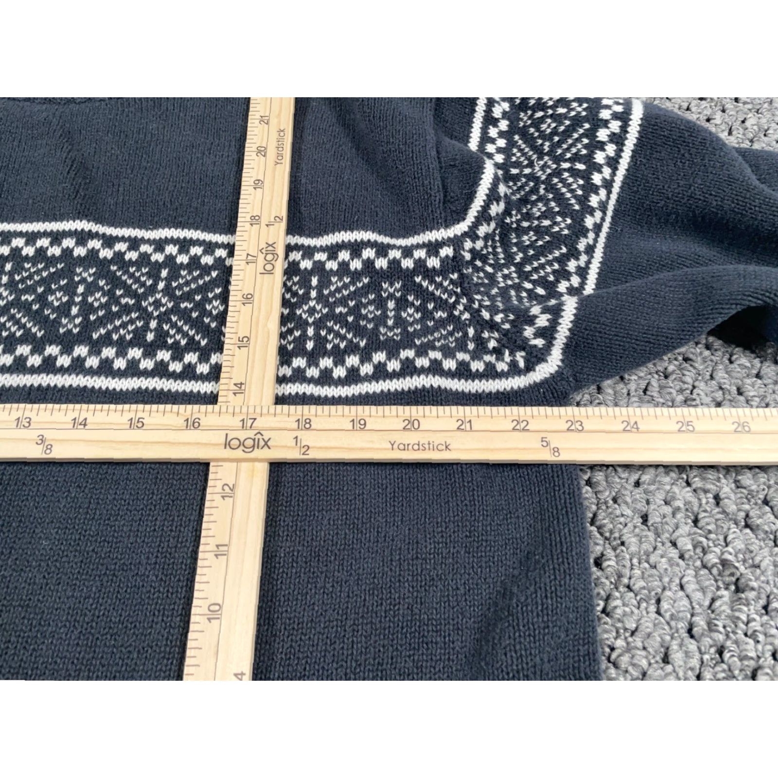 Tommy Hilfiger VINTAGE Tommy Hilfiger Sweater Shirt XL Black Geometric Pattern Heavyweight 90s Casual Crew Neck Fair Isle Knit Pullover Mens Size US XL / EU 56 / 4 - 5 Thumbnail