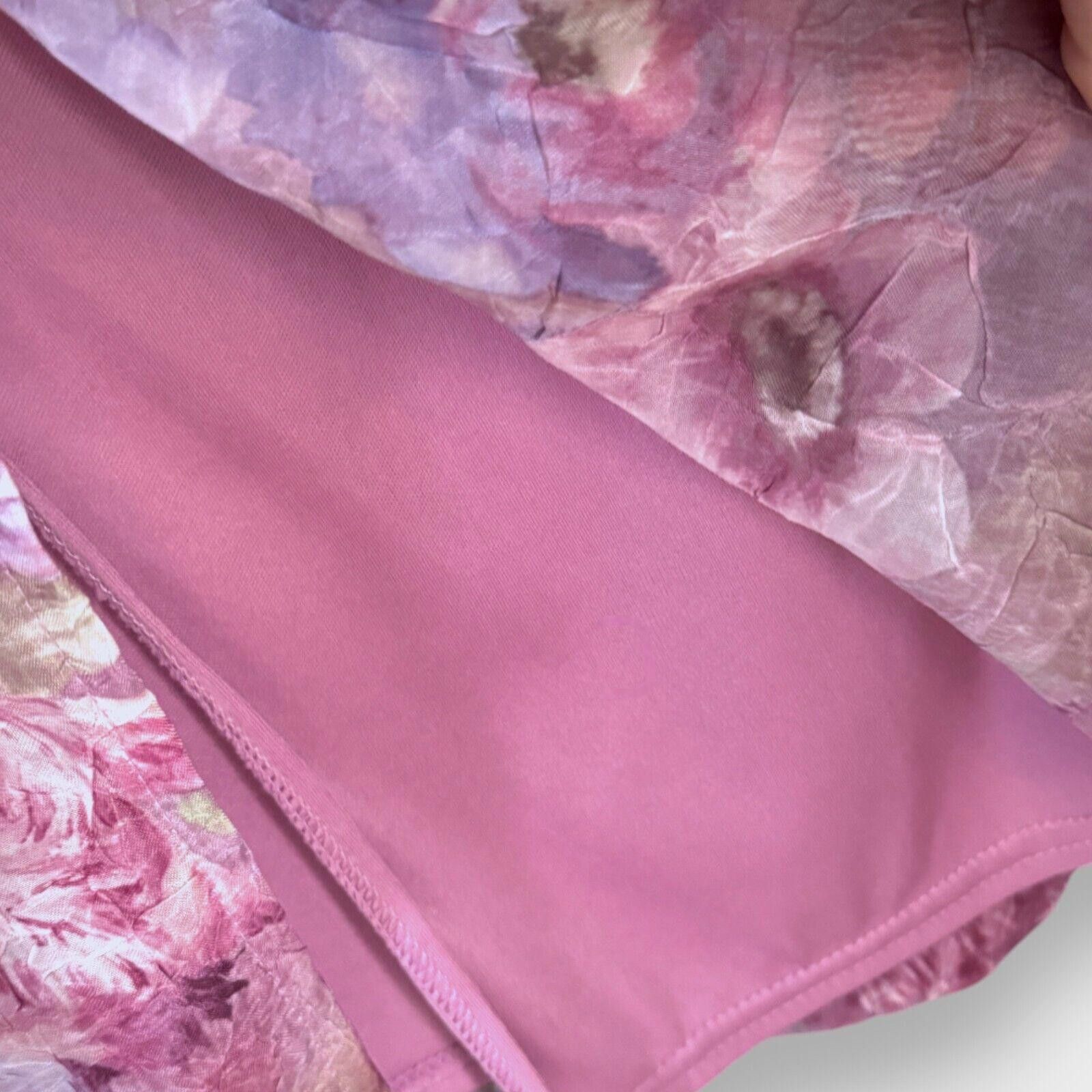 Designer Vintage Miss Dorby Semi Sheer Lined Floral Dress Size L / US 10 / IT 46 - 6 Thumbnail