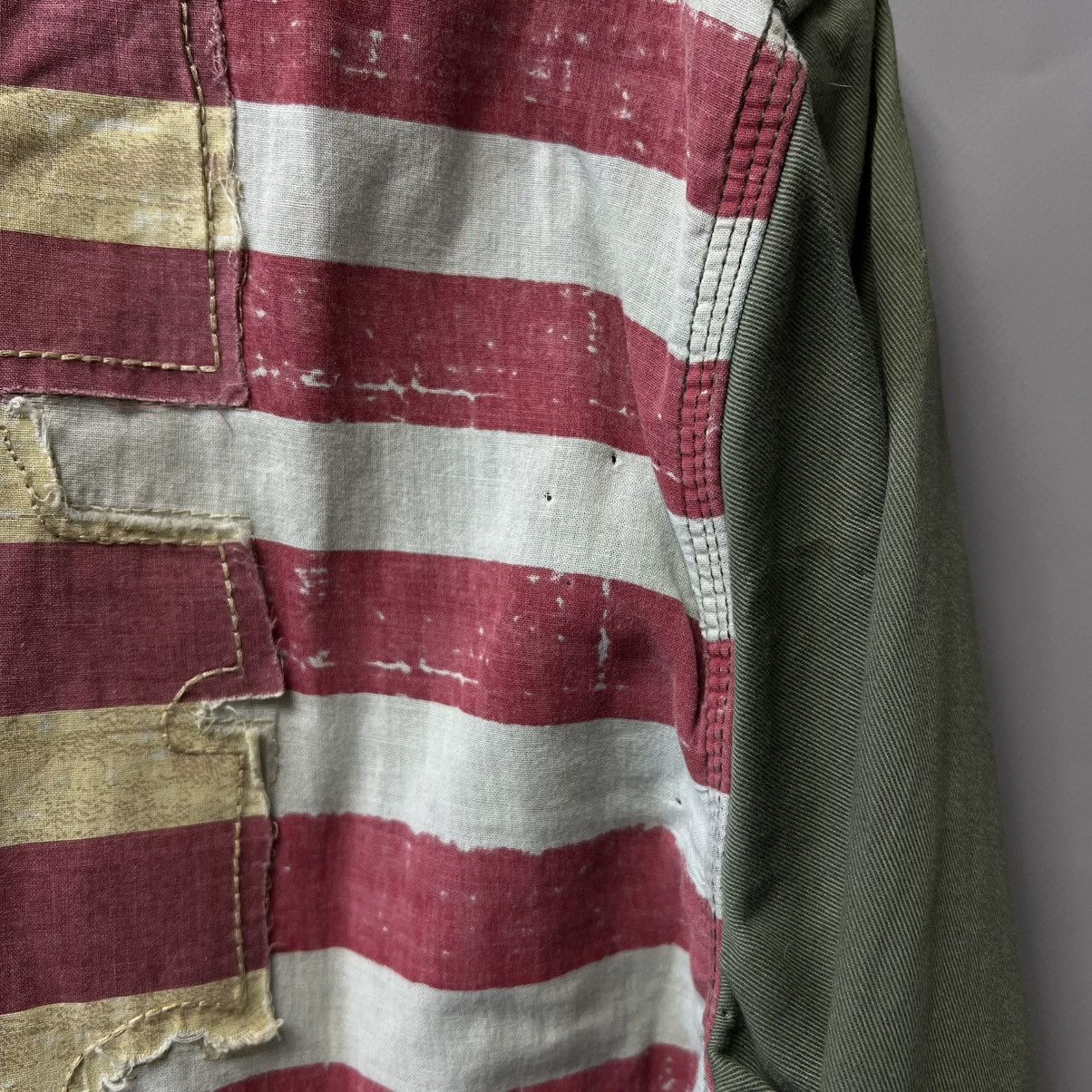 Denim & Supply Ralph Lauren Ralph Lauren Flag-Back USA 🇺🇸 Military Shirt Long Sleeve y2k Size US M / EU 48-50 / 2 - 8 Thumbnail