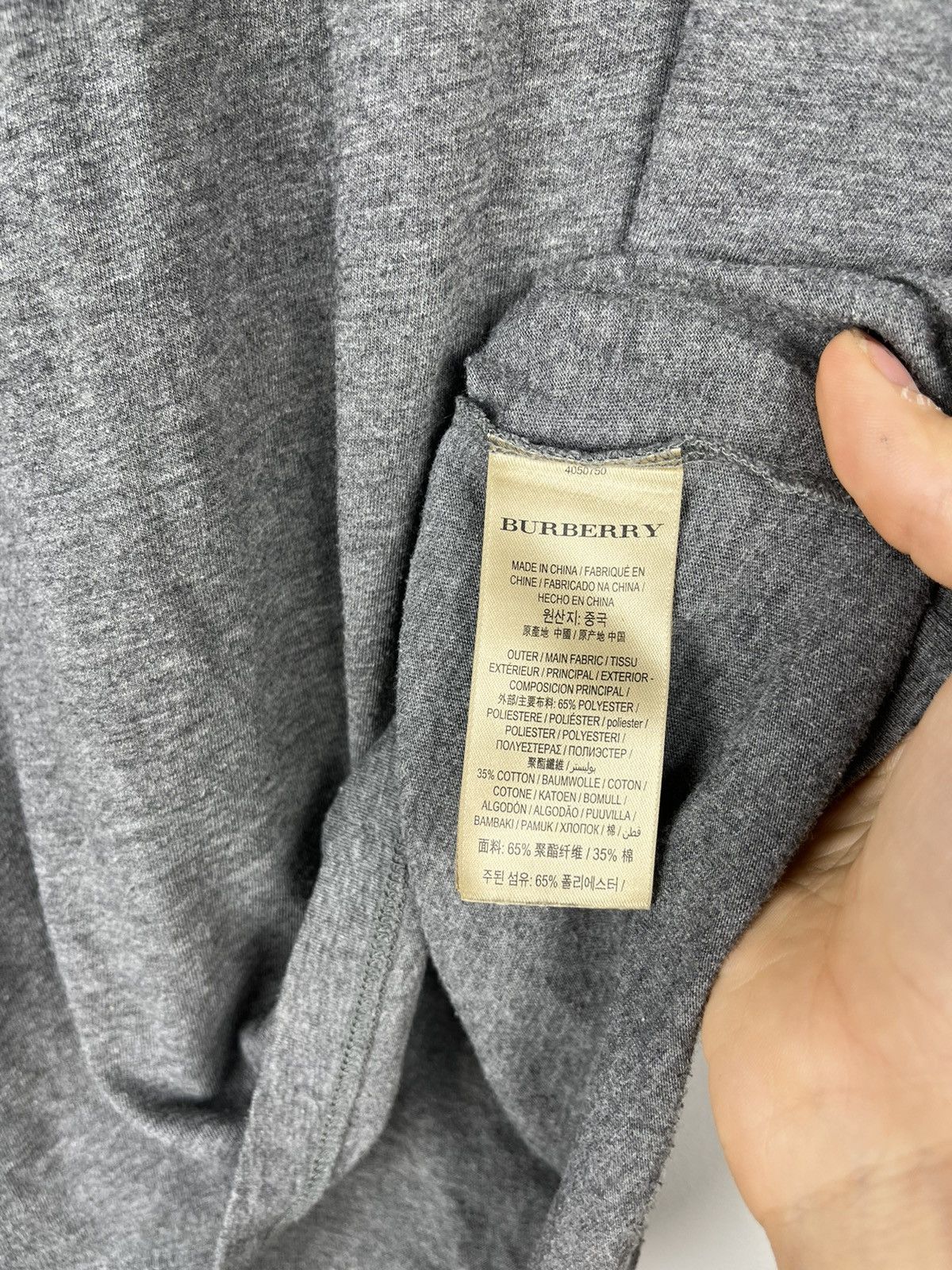 Burberry × Vintage Burberry London grey t-shirt Size US L / EU 52-54 / 3 - 6 Thumbnail