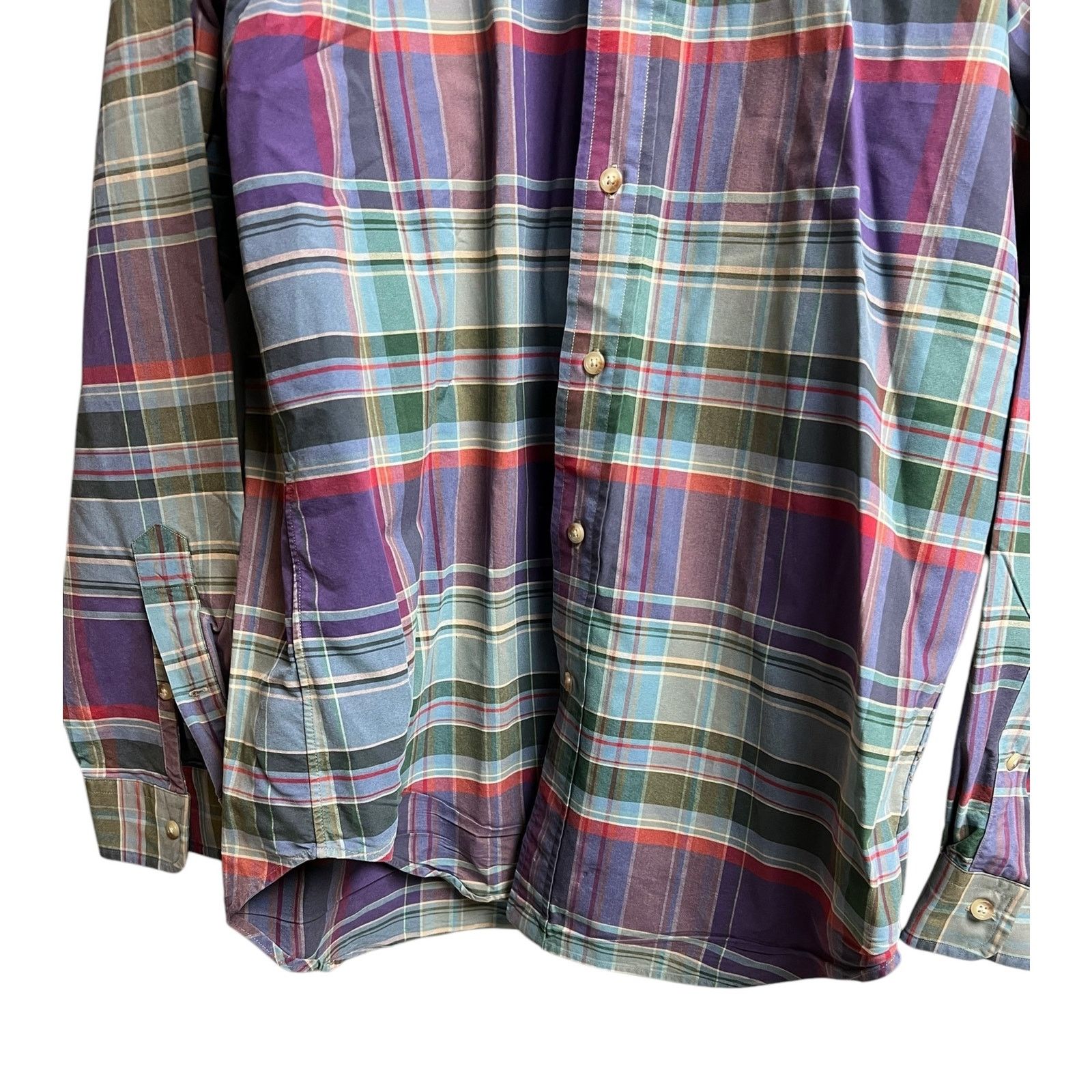 Ralph Lauren Ralph Lauren Classic Fit Muted Purple Green Plaid Medium Size US M / EU 48-50 / 2 - 7 Thumbnail