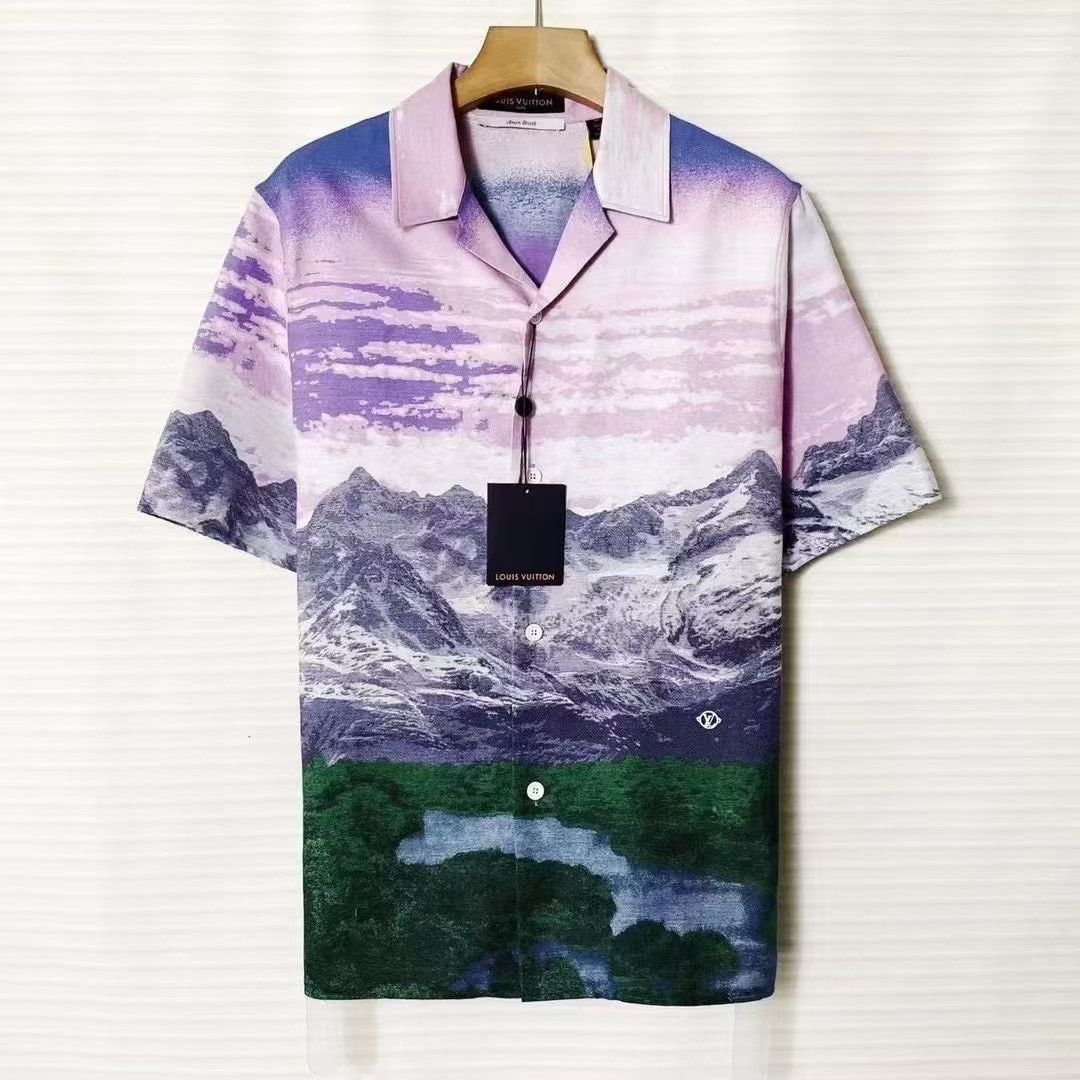Louis Vuitton Louis Vuitton SS22 Landscape Print Casual Shirt Size US M / EU 48-50 / 2 - 1 Thumbnail