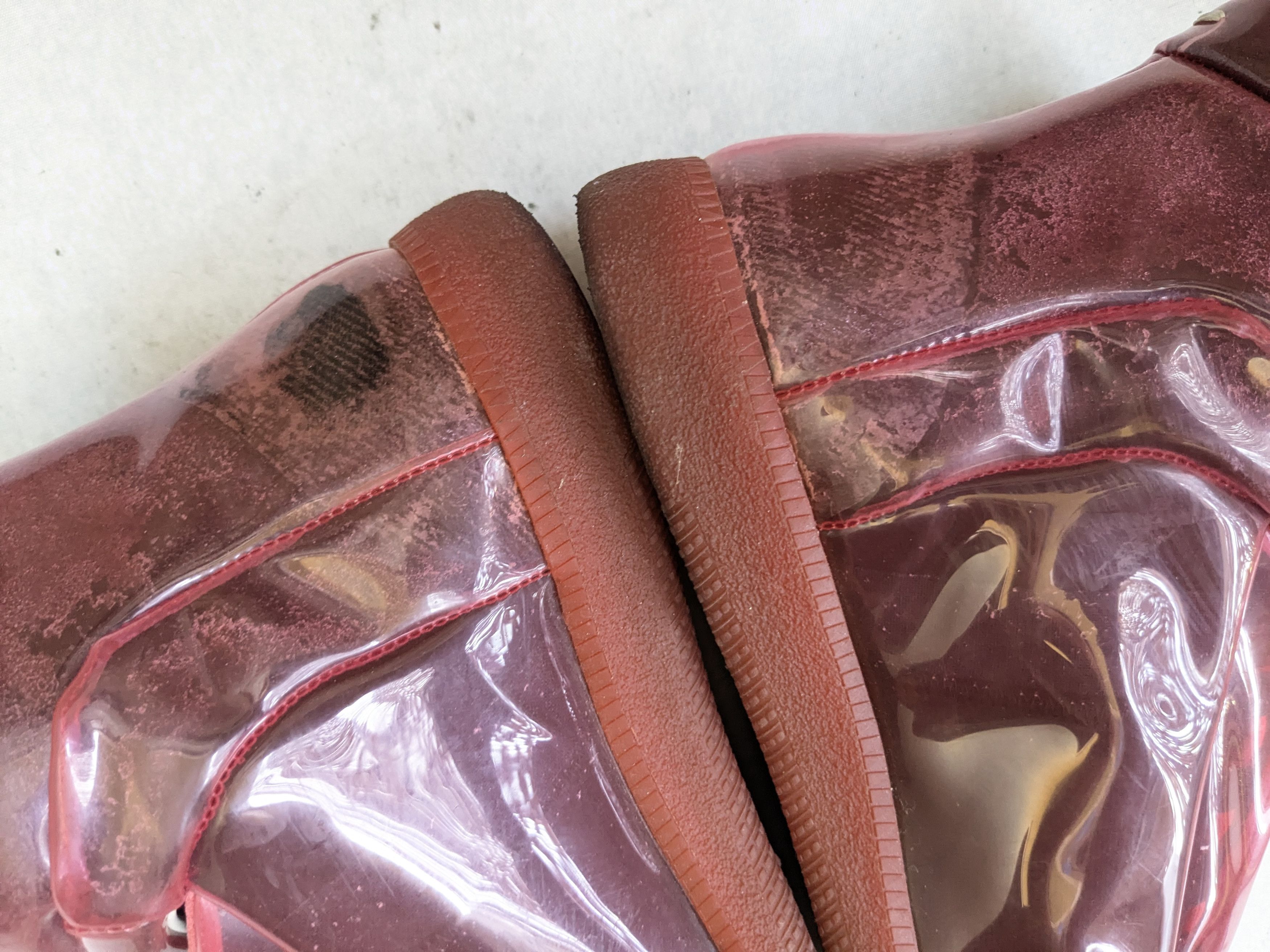 Maison Margiela Maison Margiela Future “PVC” Red 10 43 High Tops Size US 10 / EU 43 - 15 Thumbnail