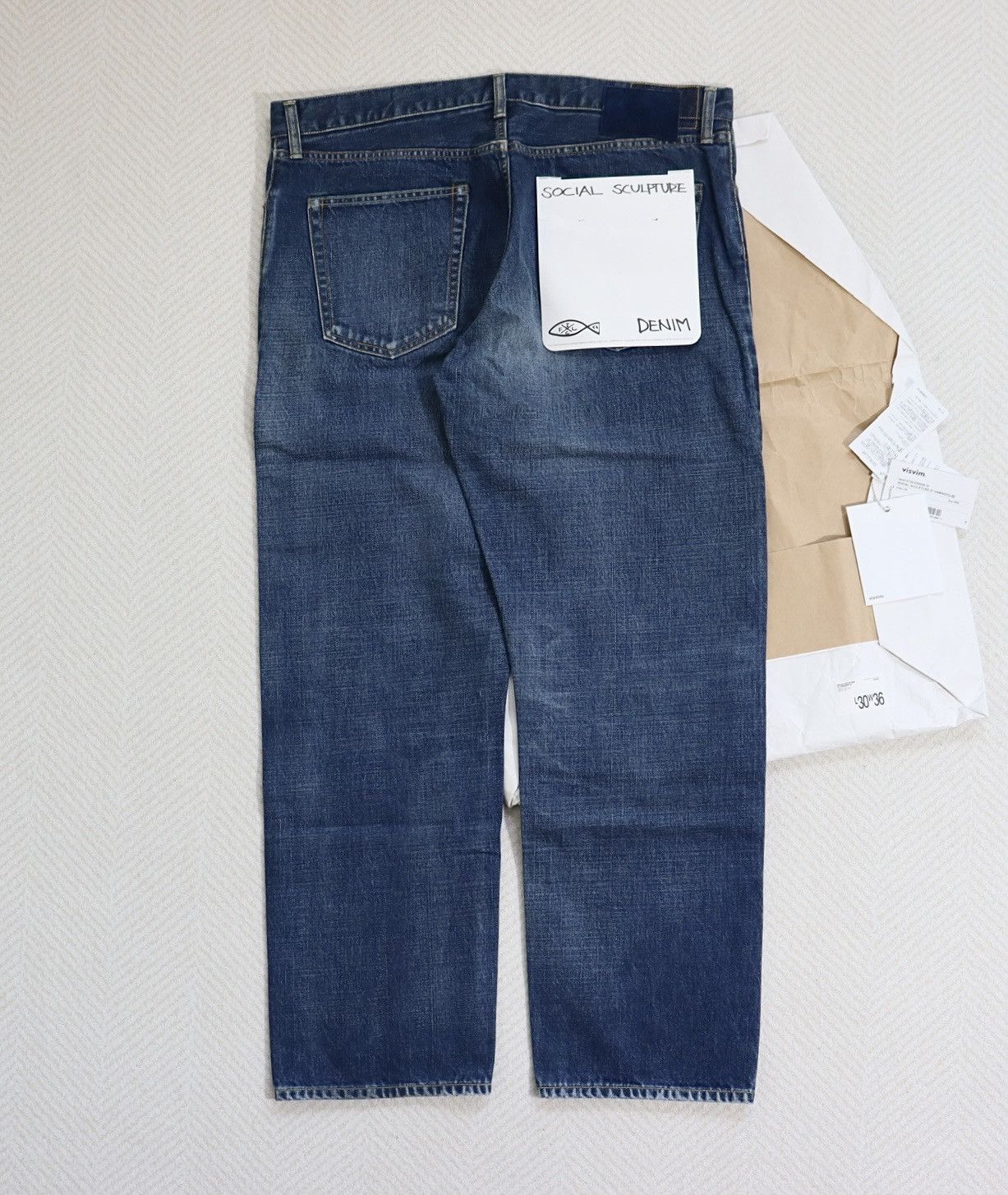 Visvim Visvim 24ss Social Sculpture 21 Damaged-40 21D40 W36L30 Size US 36 / EU 52 - 5 Thumbnail