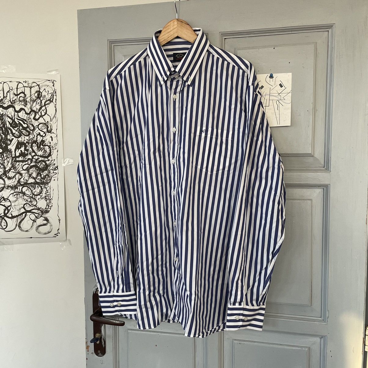 Paul & Shark Paul & Shark Yachting Club Striped Button Down Shirt - Men's Size US XL / EU 56 / 4 - 3 Thumbnail