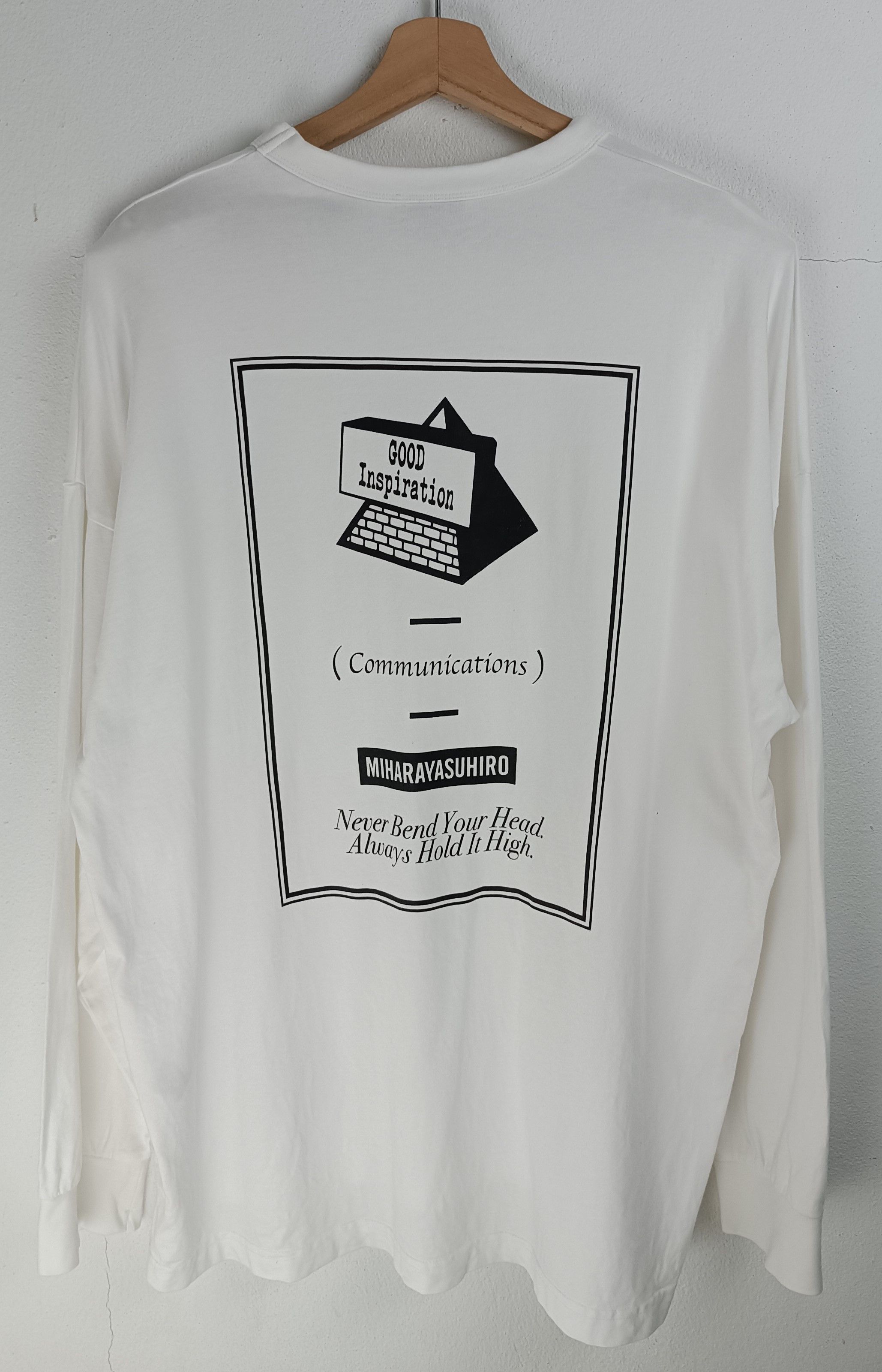 Maison MIHARA YASUHIRO VINTAGE MIHARAYASUHIRO GOOD INSPIRATION L/S TEE Size US L / EU 52-54 / 3 - 4 Thumbnail