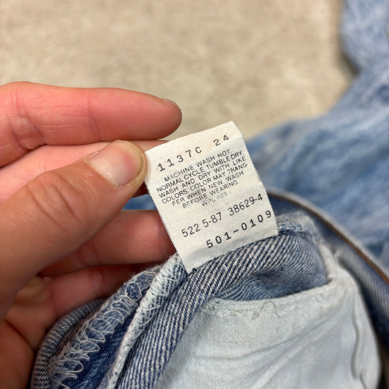 Levi's Vintage 80s Levi's 501 XX Straight Leg Jeans 31x32 (30x31) Size US 30 / EU 46 - 11 Thumbnail