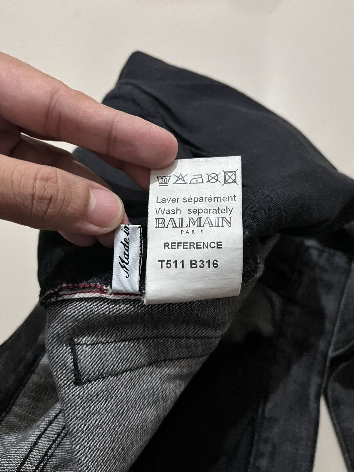 Balmain SS2011 BALMAIN BY DECARNIN EAGLE COIN SELVEDGE BIKER JEANS Size US 30 / EU 46 - 7 Thumbnail
