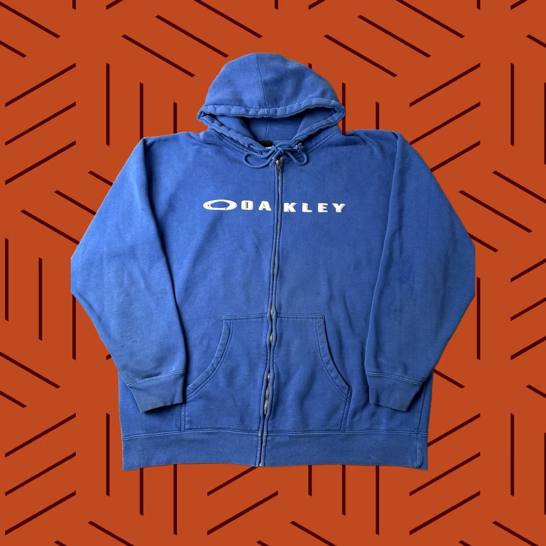Oakley × Vintage Oakley y2k zip up hoodie | Grailed