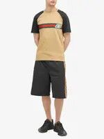Gucci o1loc1c1225 770795 Cotton Jersey Shorts With GG Inserts Size US 36 / EU 52 - 5 Thumbnail