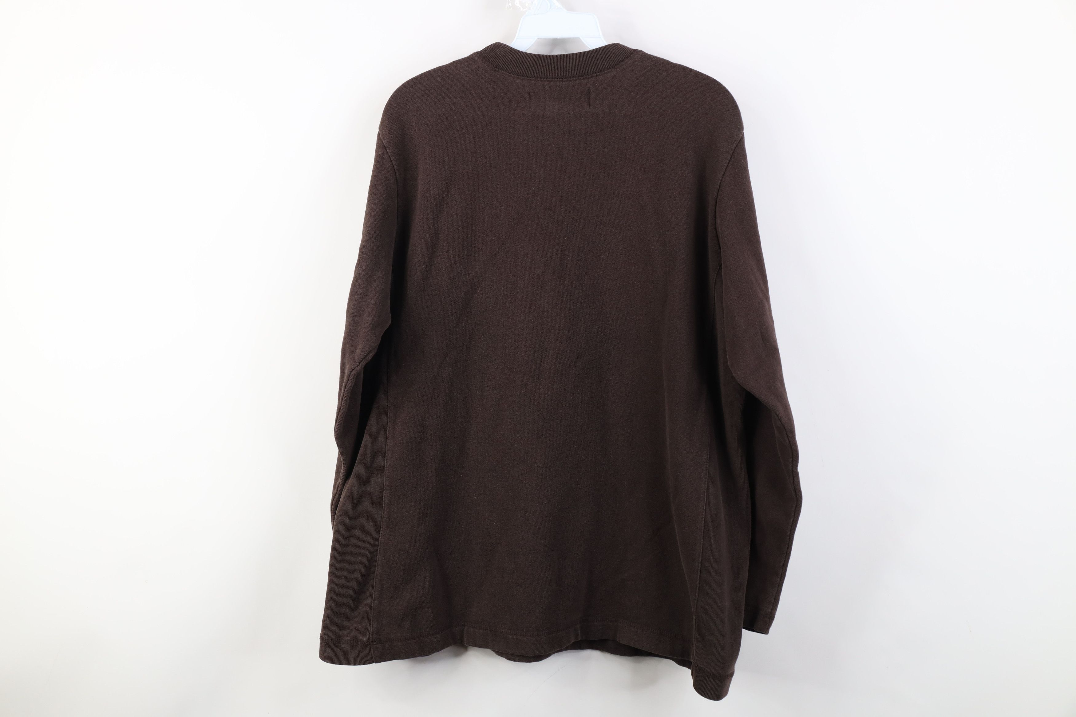 Express Vintage 90s Express Crewneck Sweatshirt Chocolate Brown Size M / US 6-8 / IT 42-44 - 11 Thumbnail