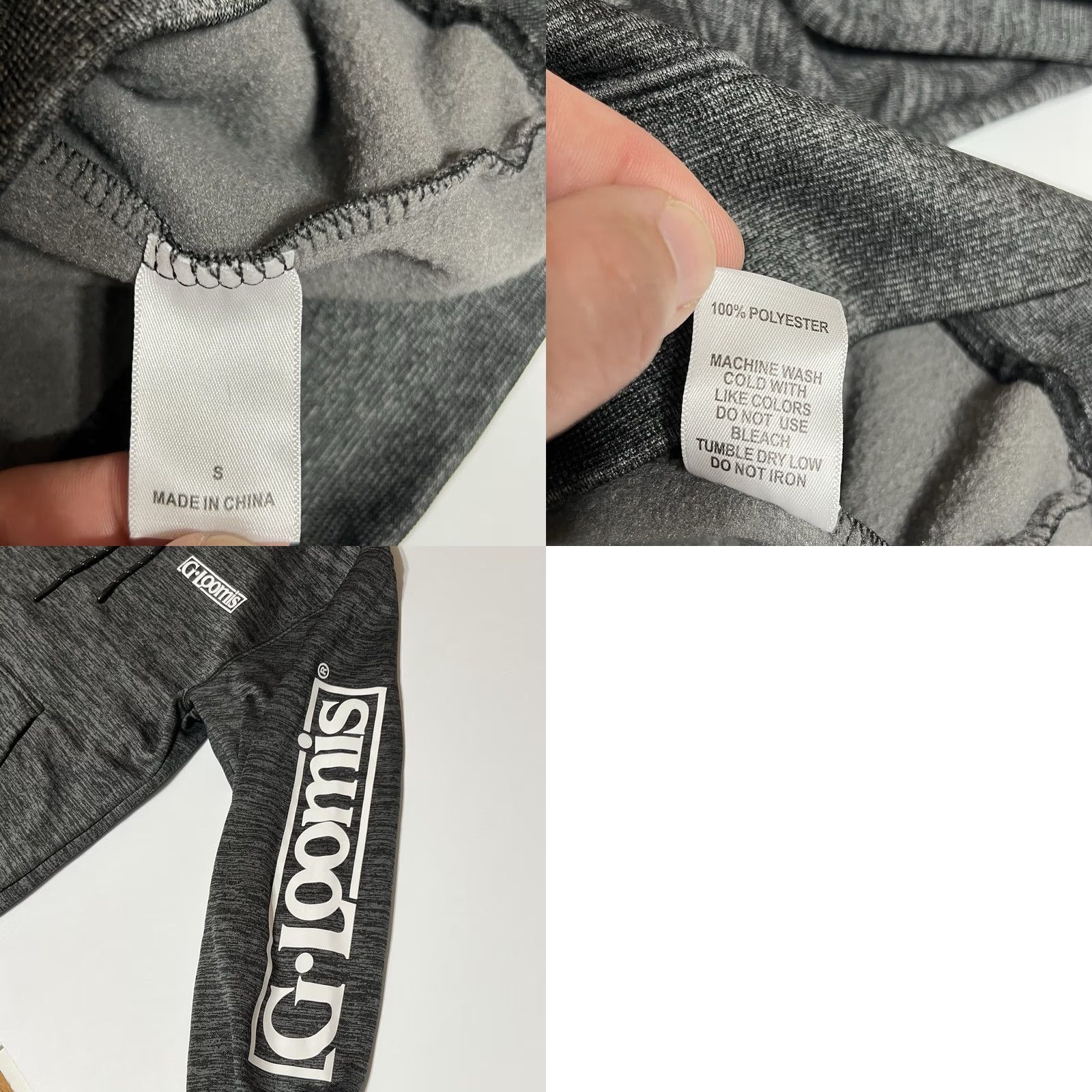 Spell G Loomis Hoodie Pullover Adult Small Gray Sweatshirt Fishing Logo Size US S / EU 44-46 / 1 - 8 Thumbnail