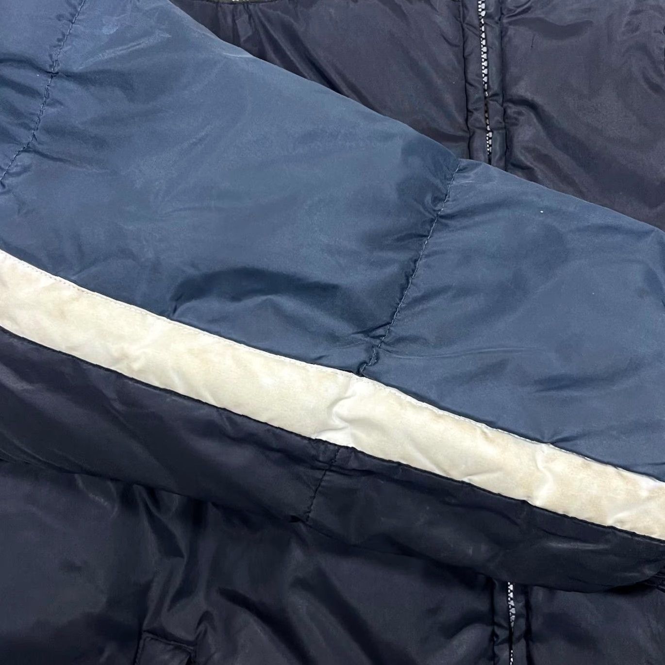 Fila VINTAGE FILA Embroidered Mini Logo Padded Puffer Zip Jacket Mens Large Black/Blue Jacket Size US L / EU 52-54 / 3 - 5 Thumbnail