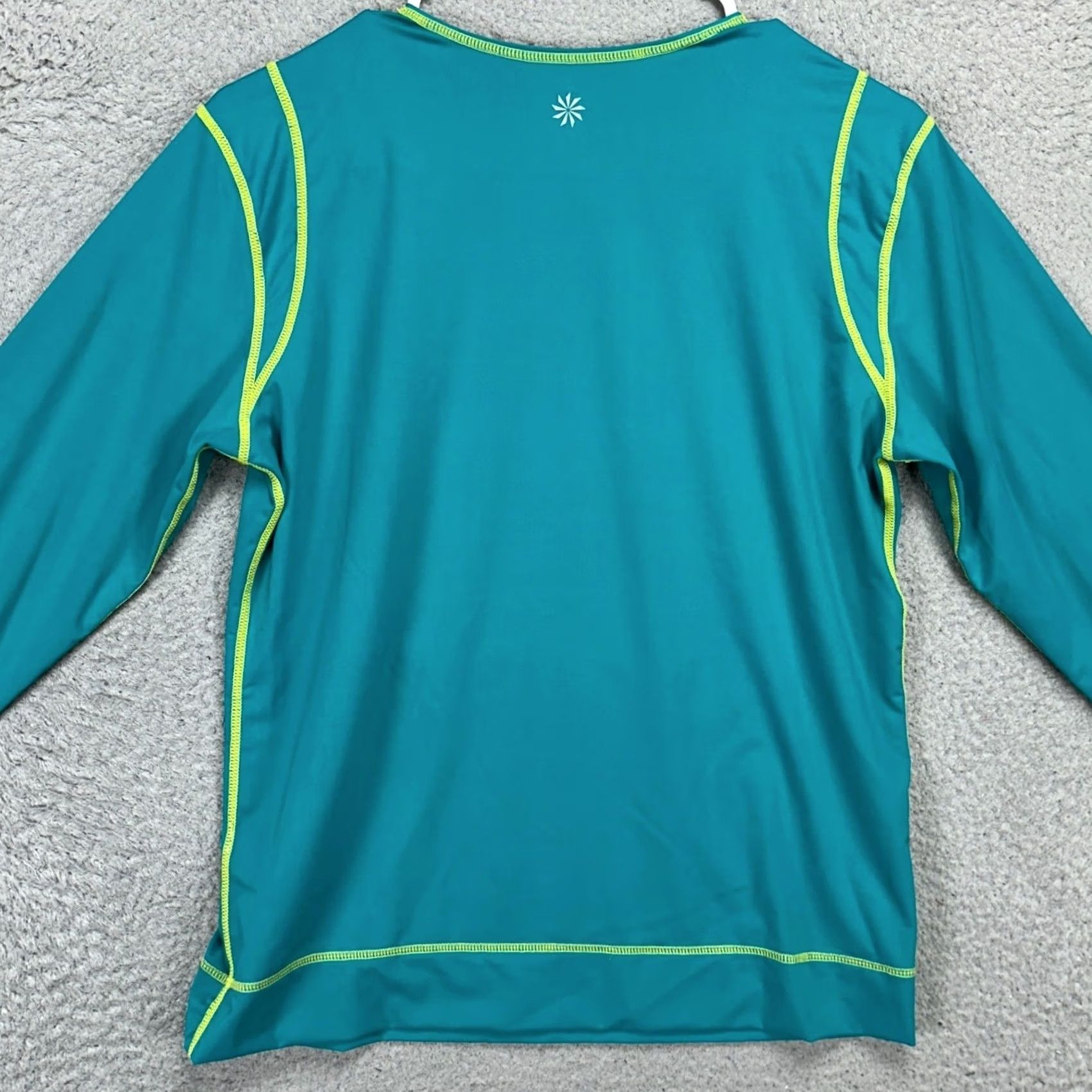 Athleta Athleta Women Sweatshirt Medium Blue Green Nylon Blend Pullover Outdoor Size M / US 6-8 / IT 42-44 - 2 Thumbnail