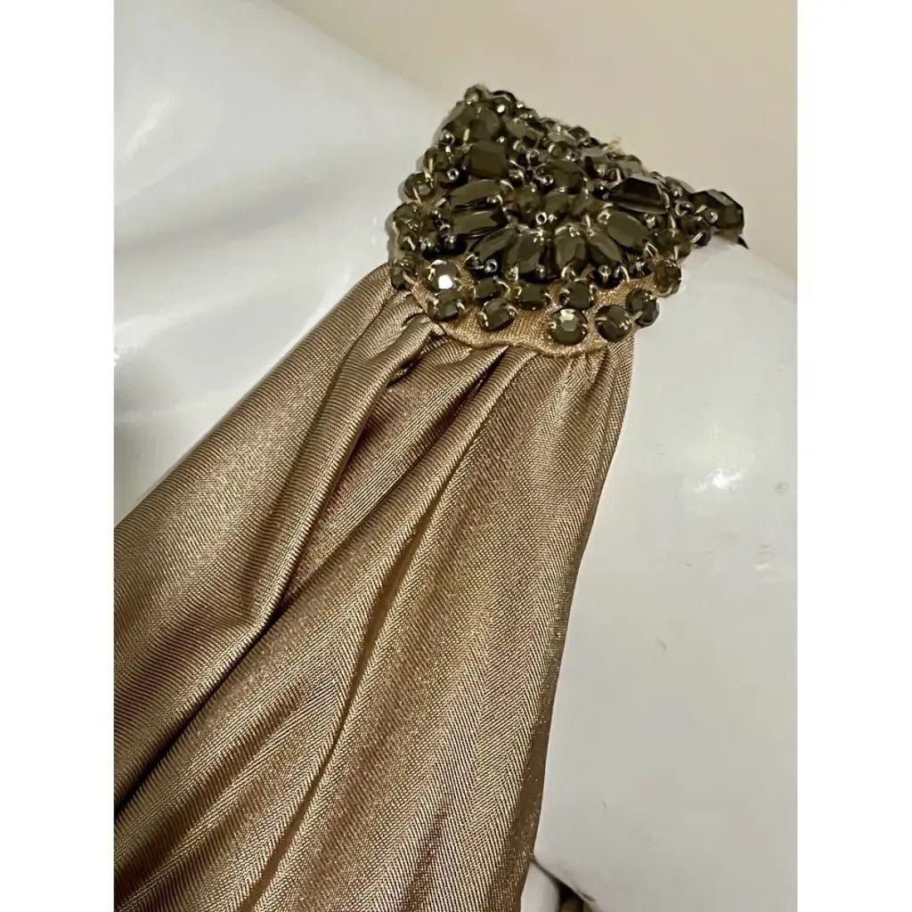 Jenny Packham Pale gold evening gown Size S / US 4 / IT 40 - 6 Thumbnail