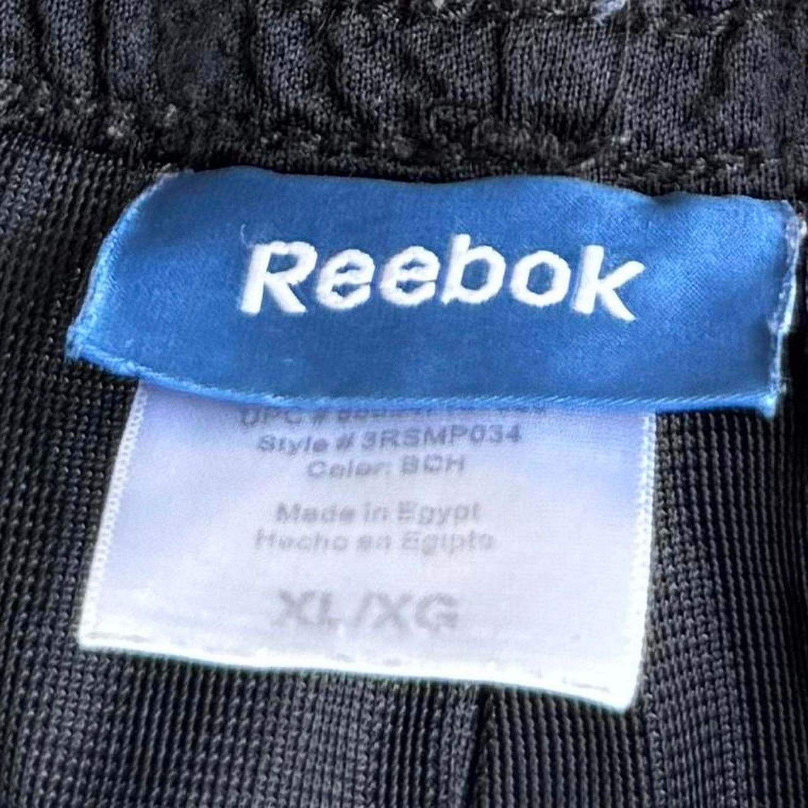 Japanese Brand × Reebok × Vintage Vintage Y2K Reebok Baggy Black Tech Drill Grunge Sweatpants Size US 35 - 4 Thumbnail