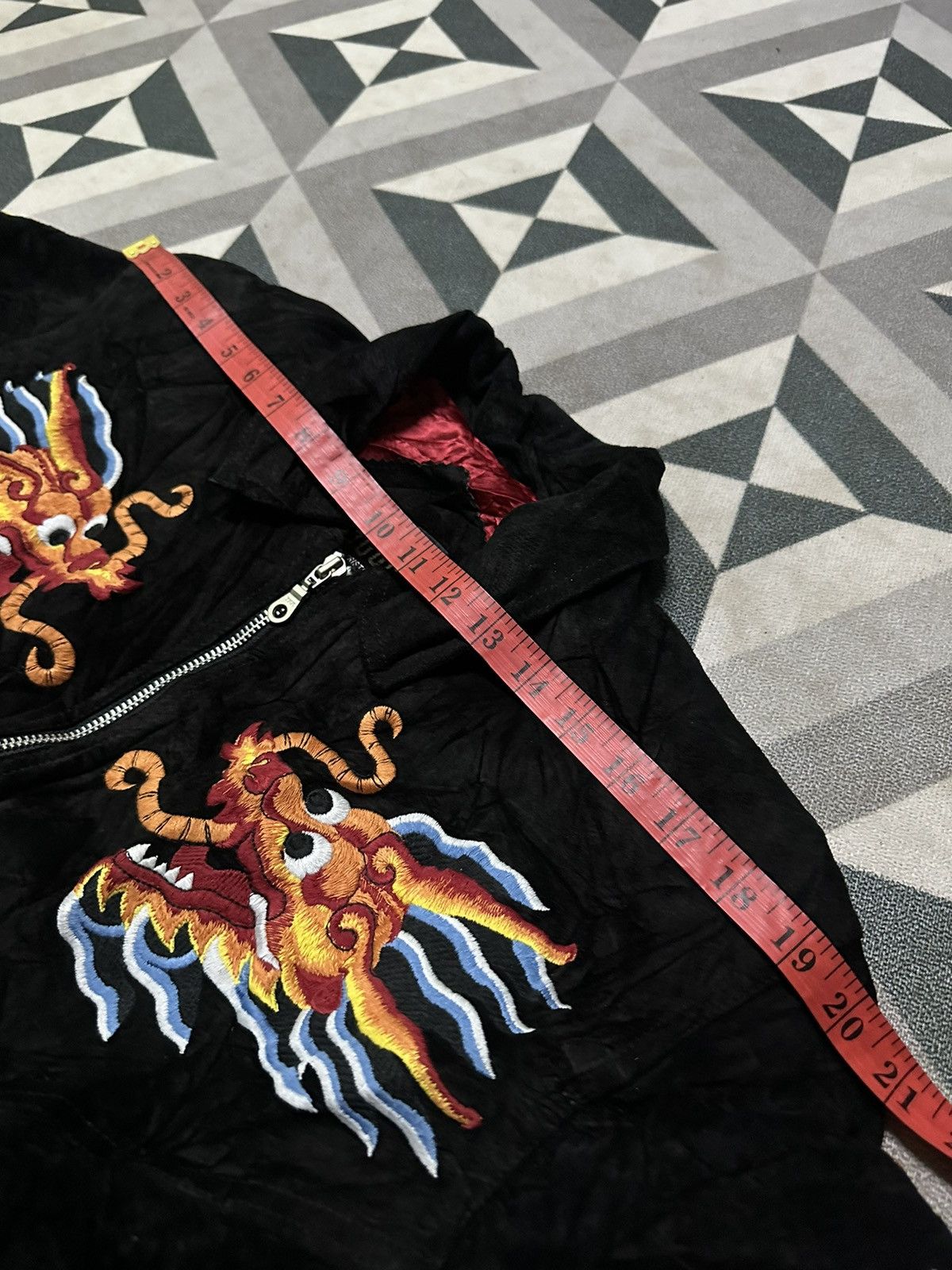 Other Sukajan leather souvenir jacket intricate dragon embroidery Size US M / EU 48-50 / 2 - 15 Thumbnail
