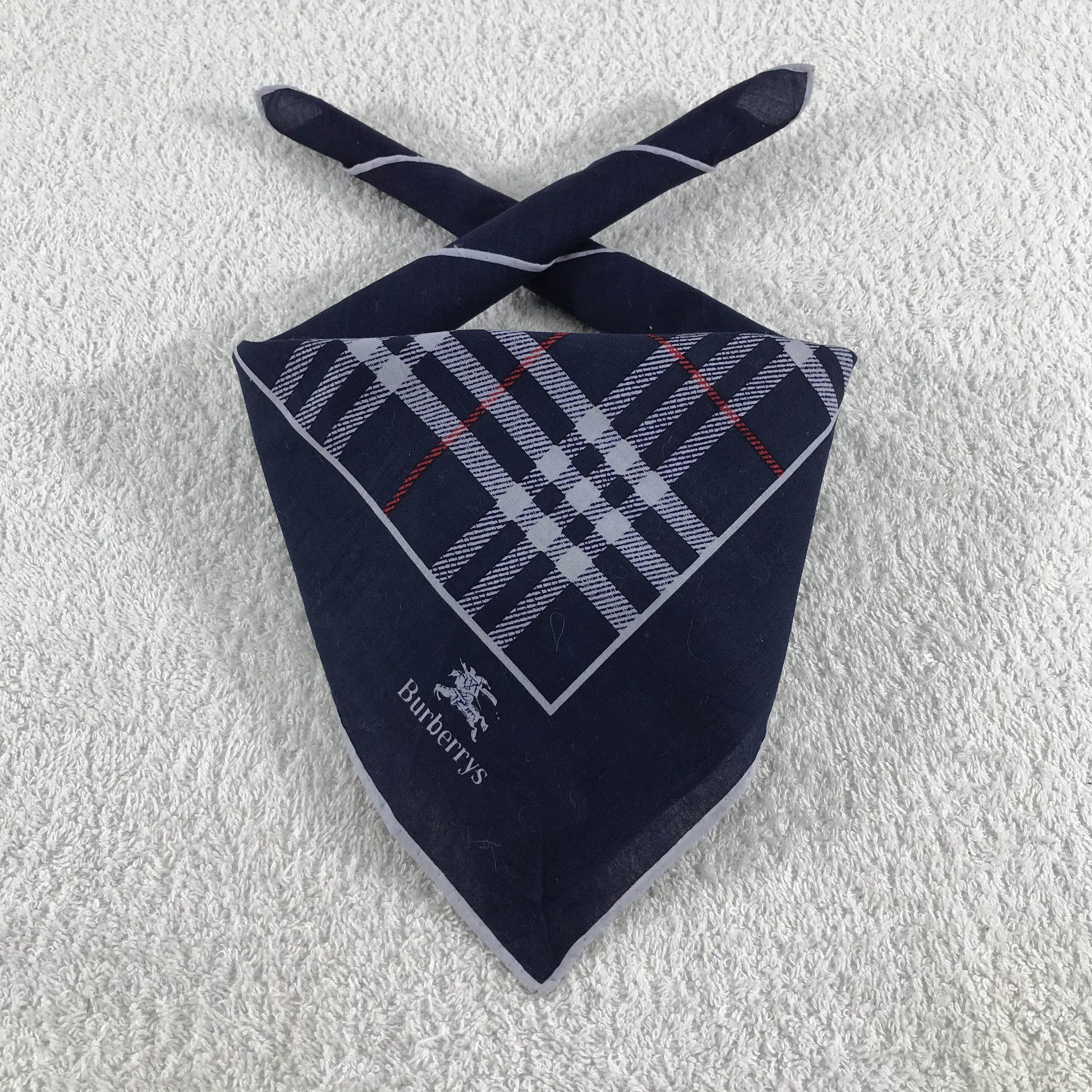 Burberry × Vintage Burberry Bandana / Handkerchief / Neckerchief - S172 Size ONE SIZE - 3 Thumbnail