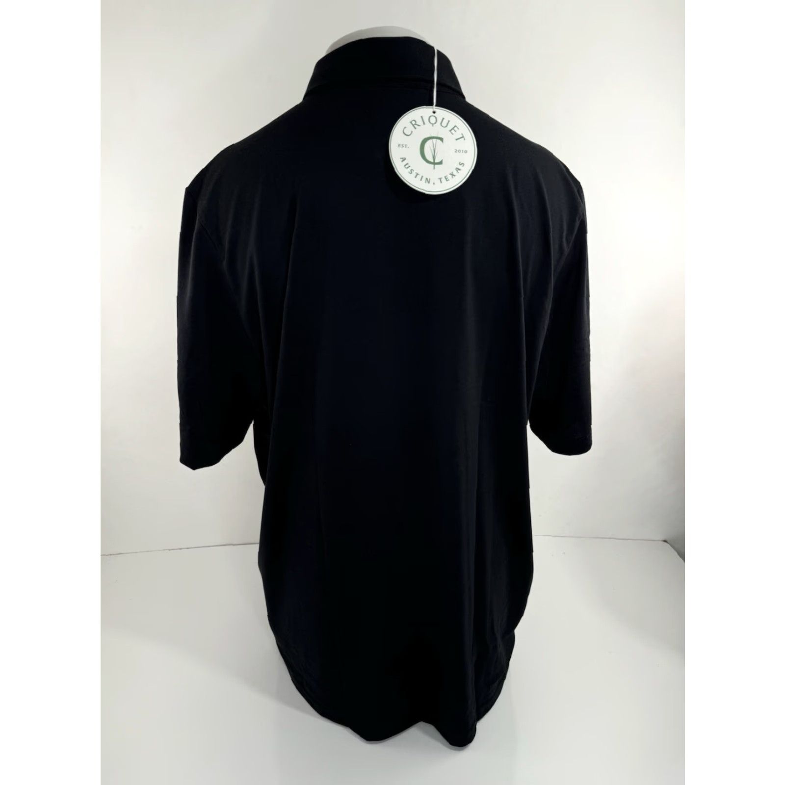Vintage Criquet Austin - NEW w TAG - Embroidered Logo XXL Pocket Golf Polo Shirt Shirt Mens 2XL Black Embroidered Logo Golf Polo CQ20 Size US XXL / EU 58 / 5 - 3 Thumbnail