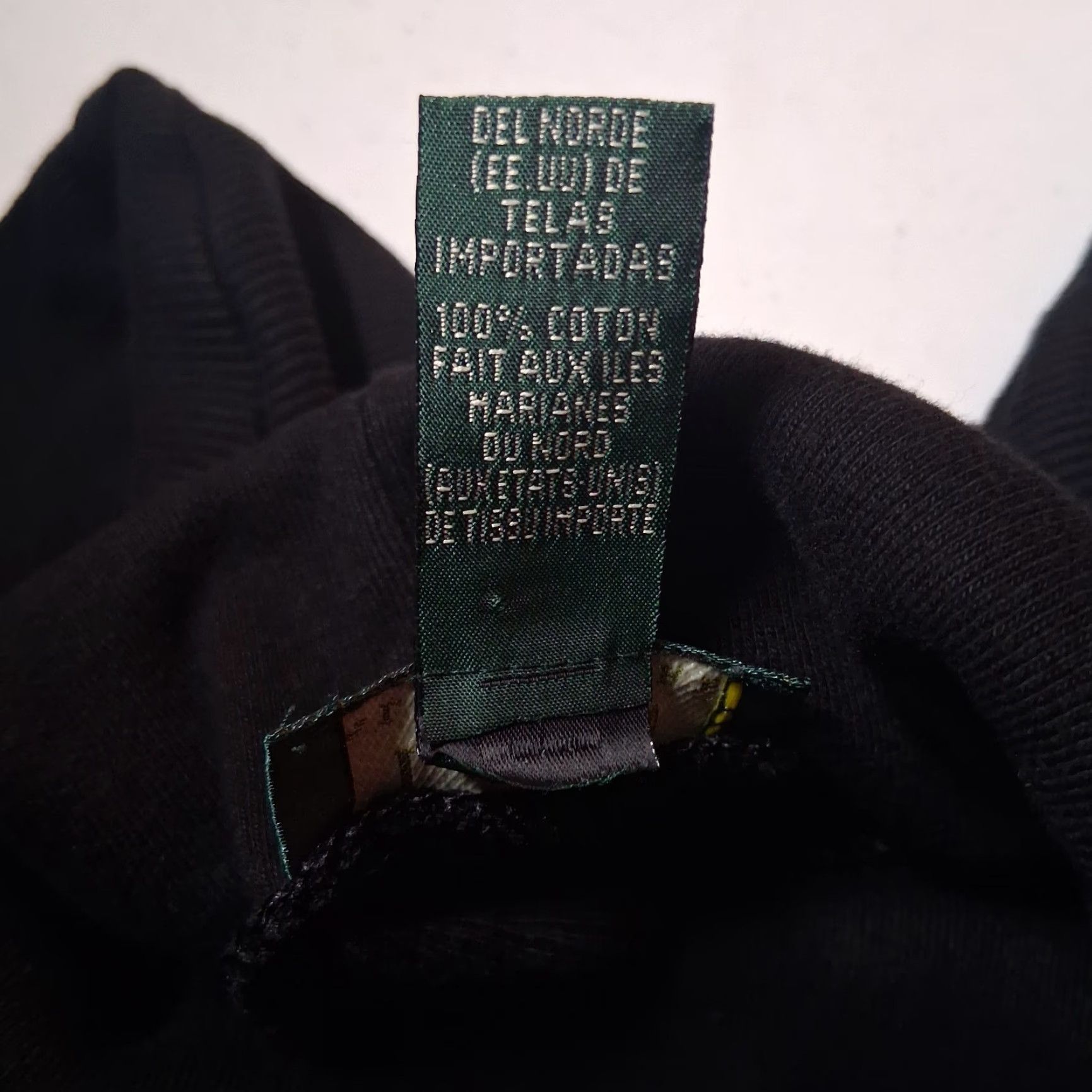 Ralph Lauren VINTAGE Lauren Ralph Lauren Turtleneck Women L Black Ribbed Knit Pocket 3/4 Sleeves Size L / US 10 / IT 46 - 4 Thumbnail