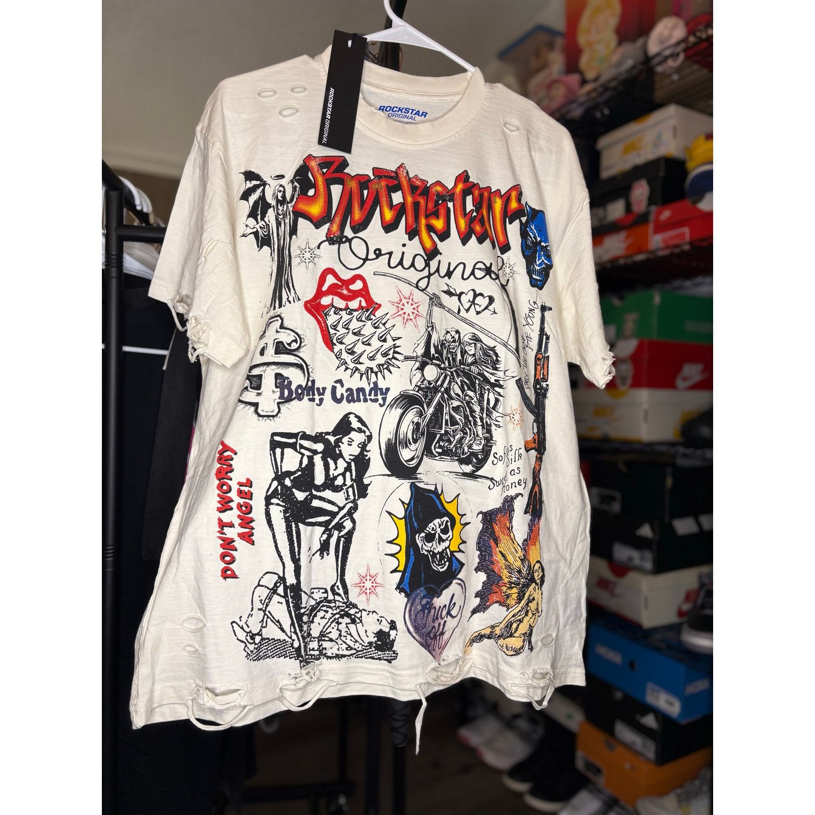 Rockstar Games NWT Sz. L - Men's Rockstar Originals T-shirt (Sand) Size US L / EU 52-54 / 3 - 1 Thumbnail