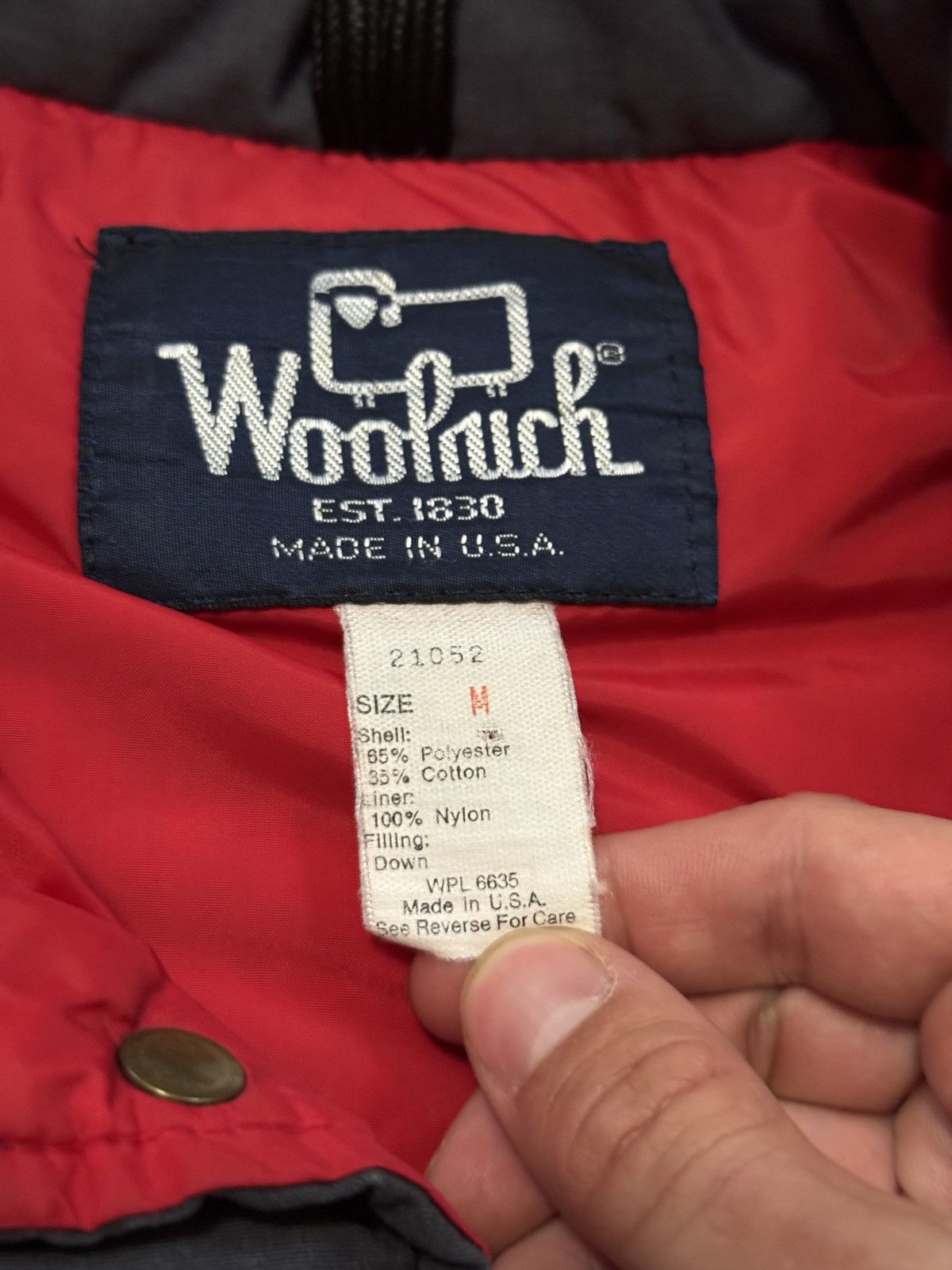 Woolrich Woolen Mills Vintage 80s Woolrich Down Gorpcore Snap Up Puffer Vest Size US M / EU 48-50 / 2 - 2 Thumbnail