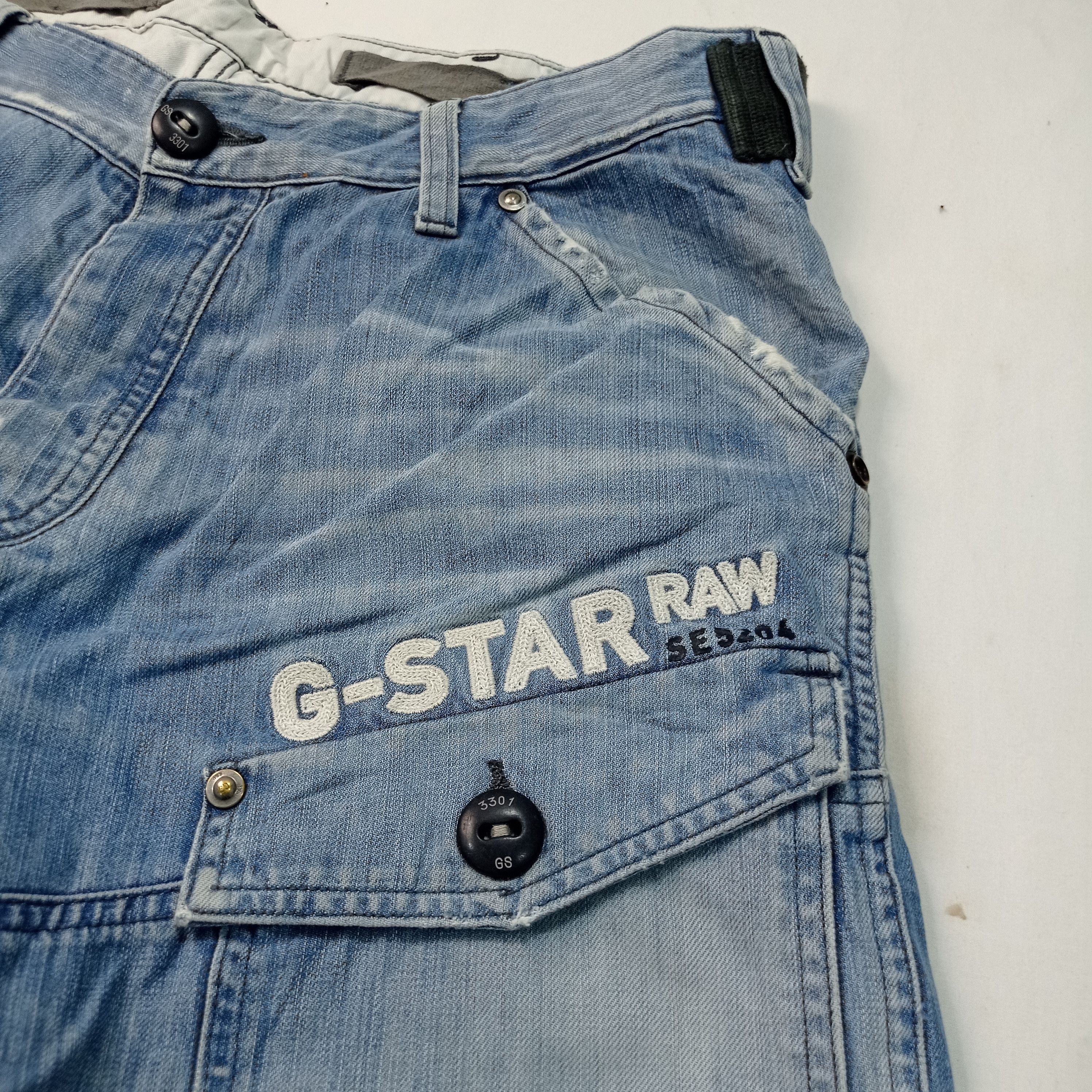 G-Star 🔥G Star Raw Buckle Back Jeans Bush Pants Size US 35 - 7 Thumbnail